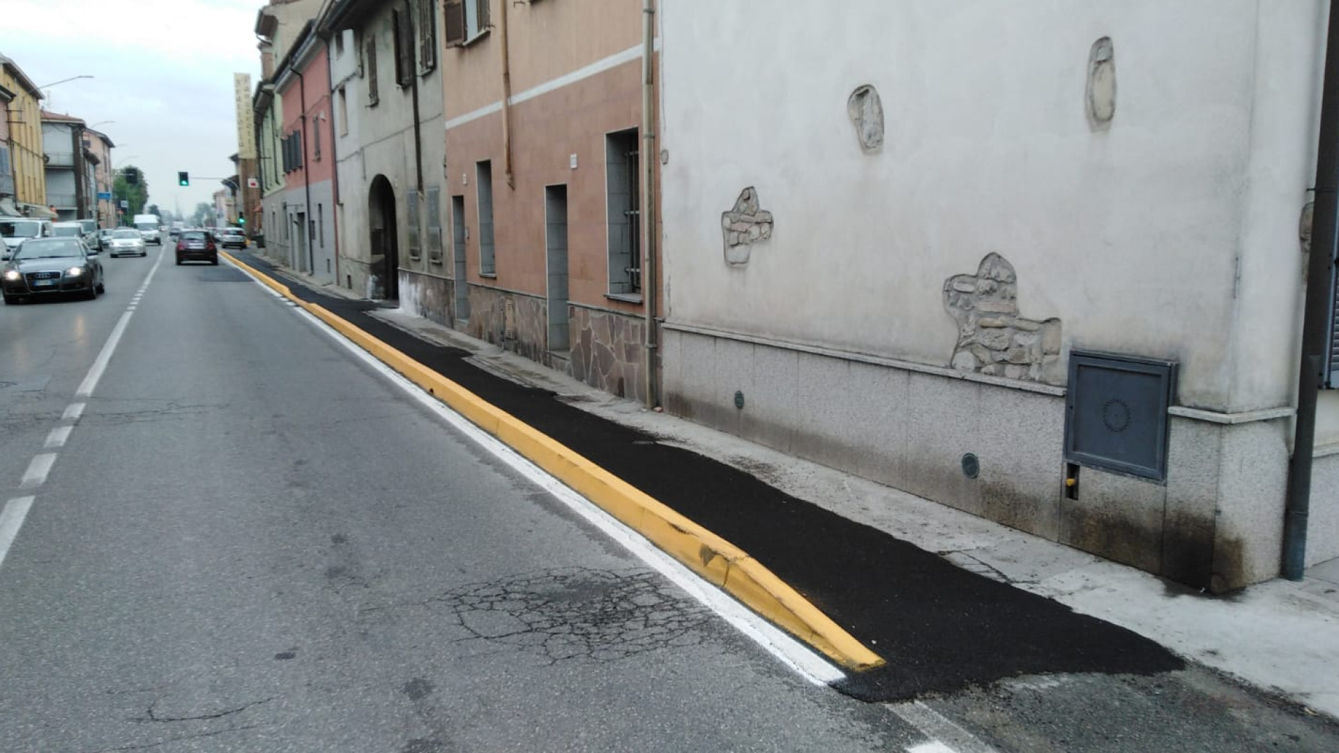 Messo in sicurezza il passaggio pedonale lungo la via Emilia a Sant'Antonio