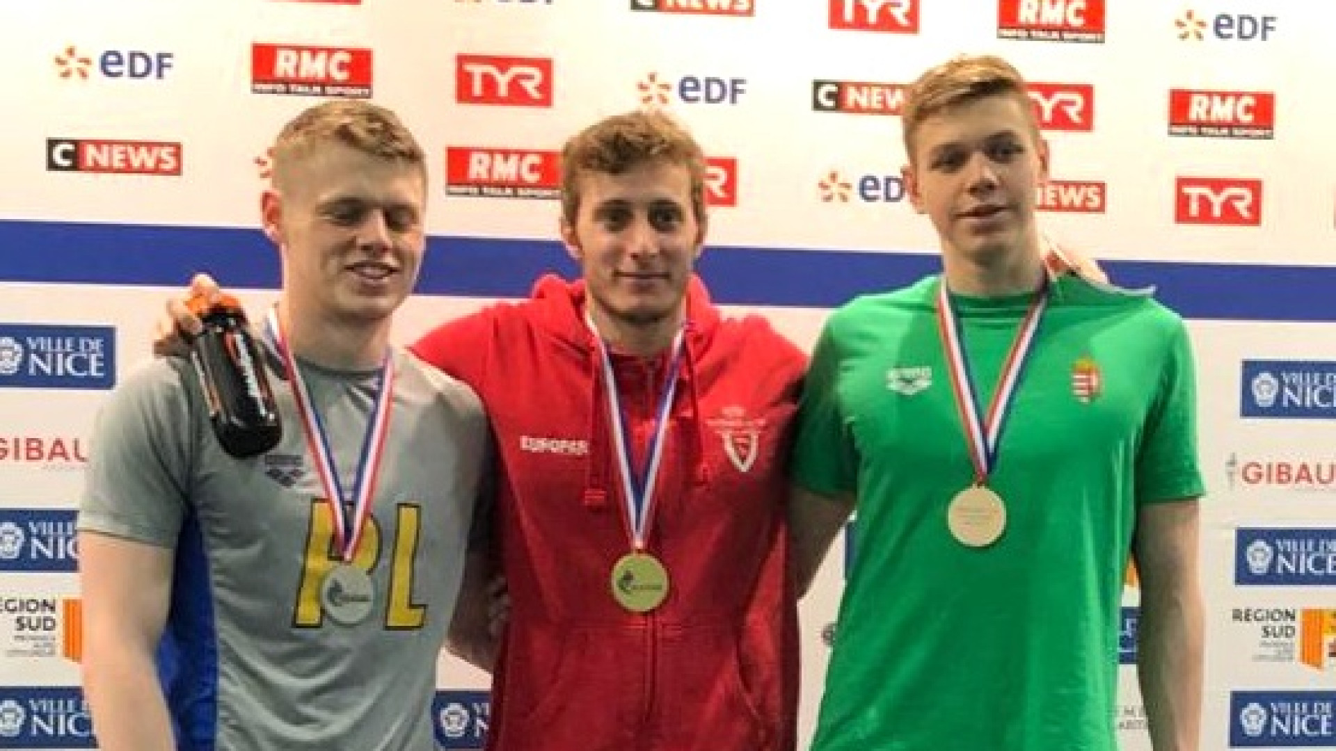 Carini sul primo gradino del podio al Golden Tour di Nizza nei 200 farfalla