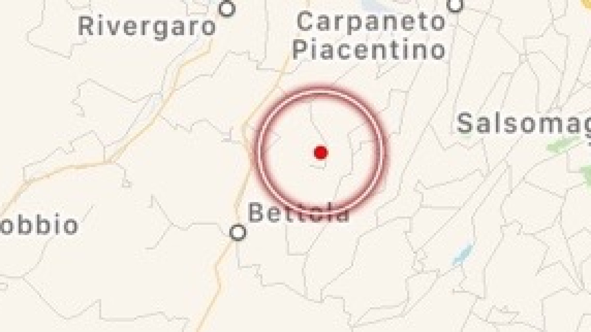 Paura a Gropparello: avvertita scossa di terremoto, non ci sono danni né feriti