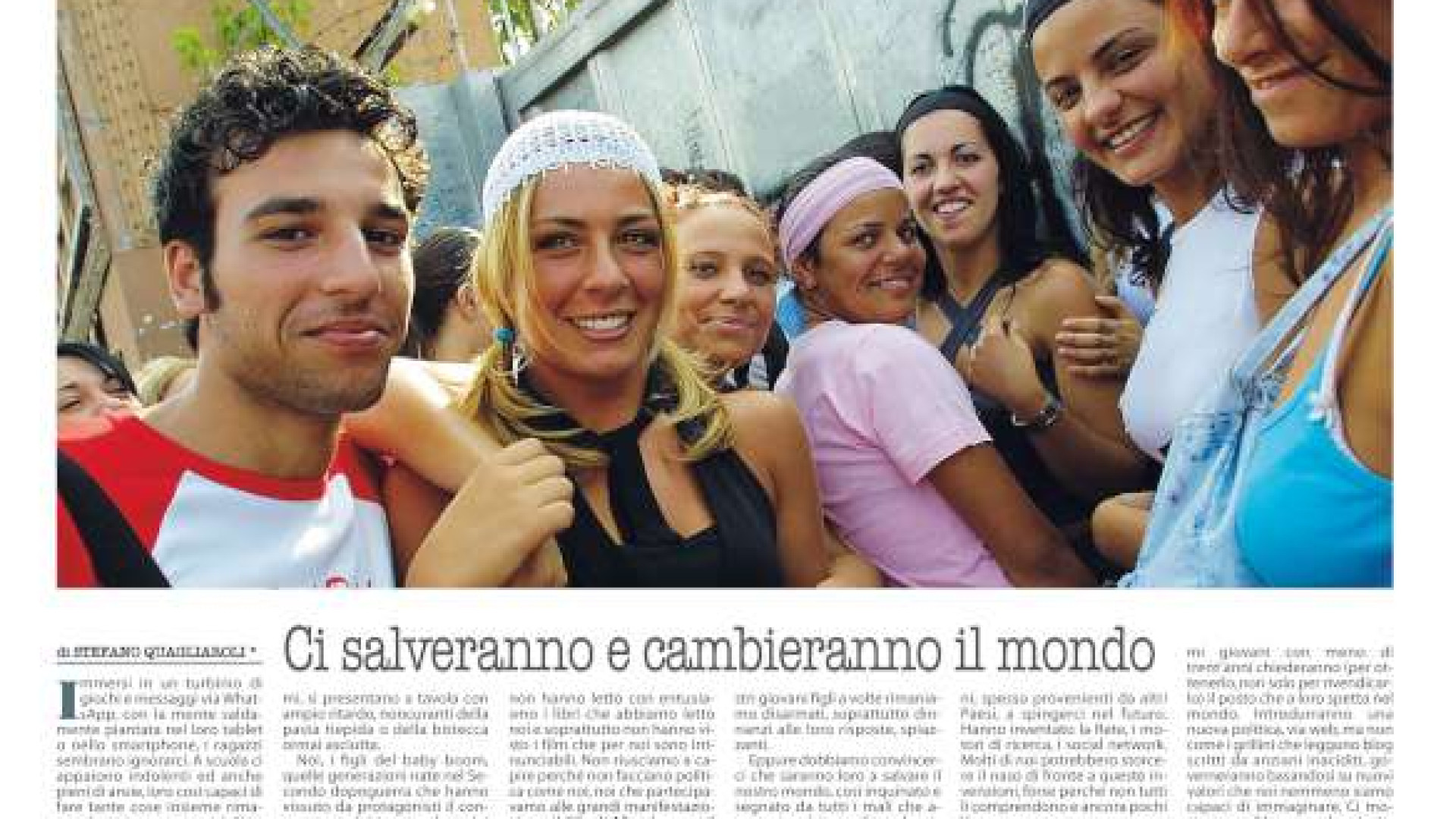 Dossier Giovani, oggi con Libertà l'inserto sulle nuove generazioni