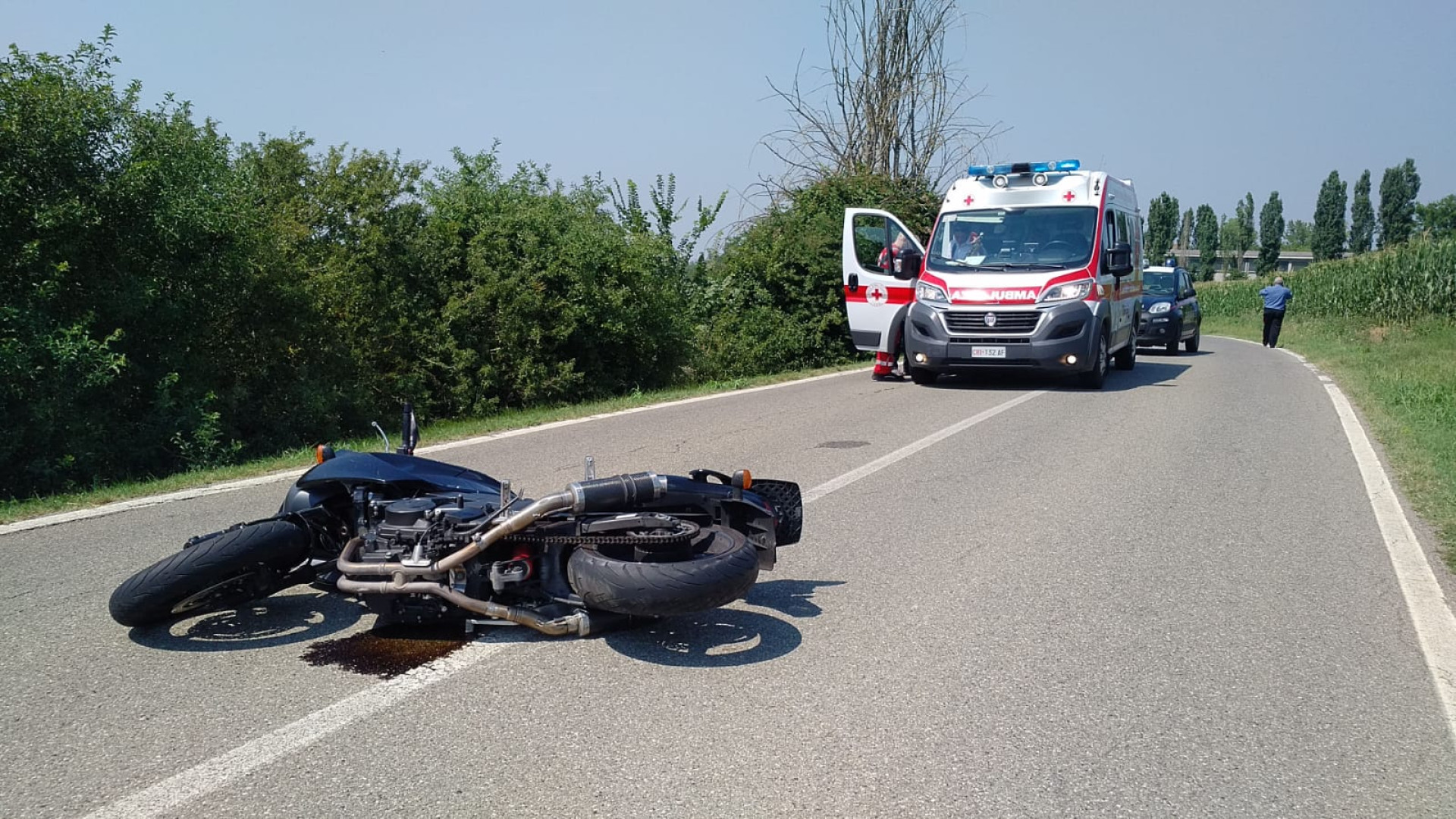 Doppia caduta sul Penice e ad Agazzano: motociclisti seriamente feriti