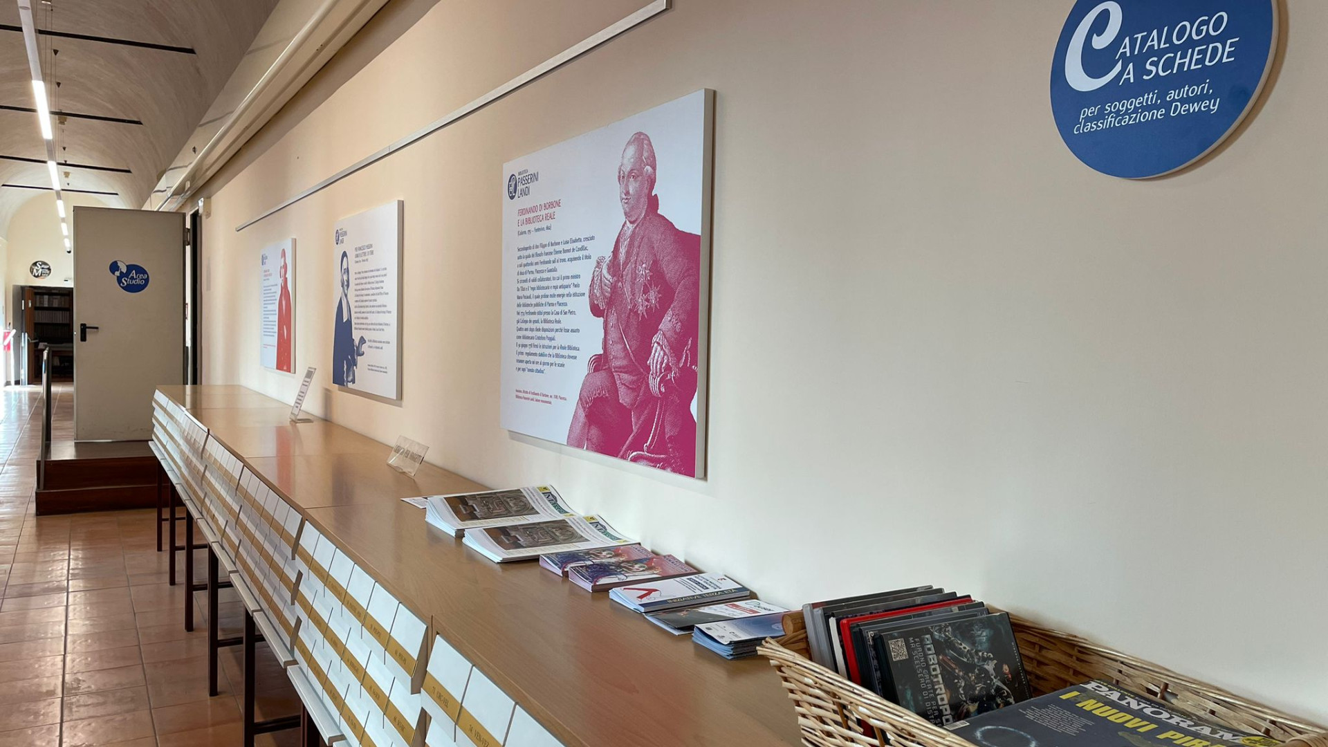 La biblioteca Passerini Landi di Piacenza si rifà il look: nuovi cartelli, spazi e logo