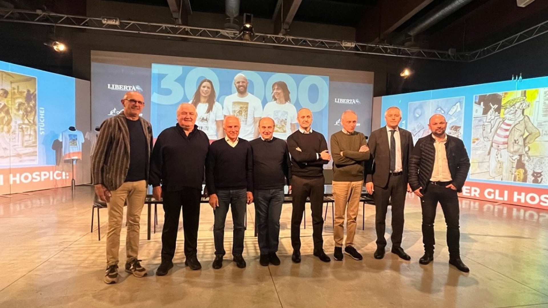 Libertà, Bulla e Australian: grazie alle magliette raccolti 30mila euro per gli Hospice