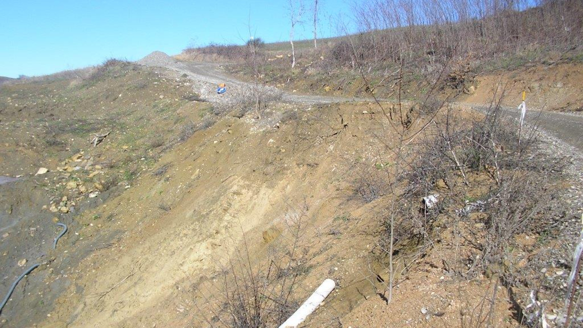 Barriera di pali per bloccare la frana di Poviago, lavori da 300mila euro