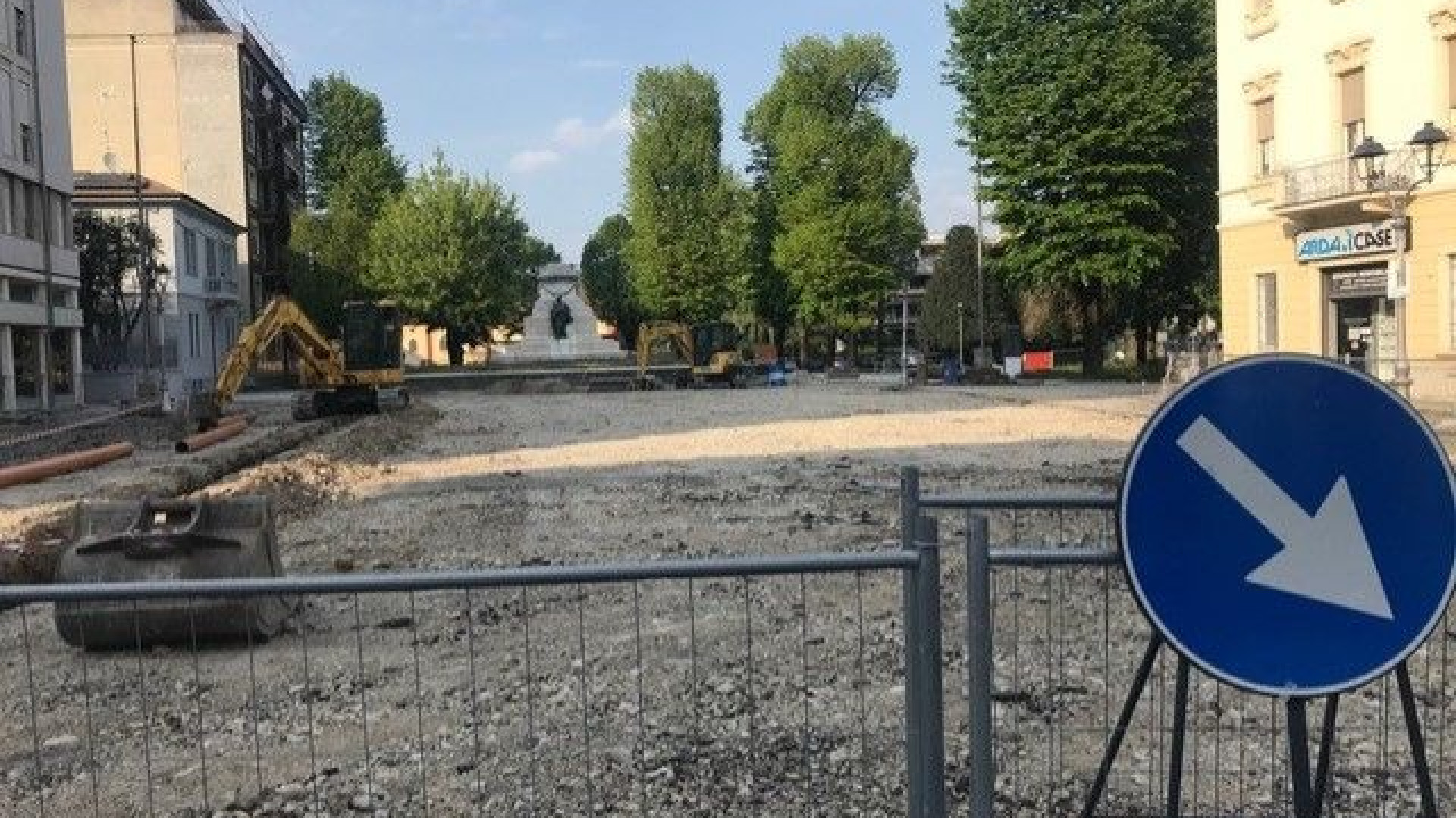 Fiorenzuola, restyling per piazza Caduti. Lavori per 300mila euro