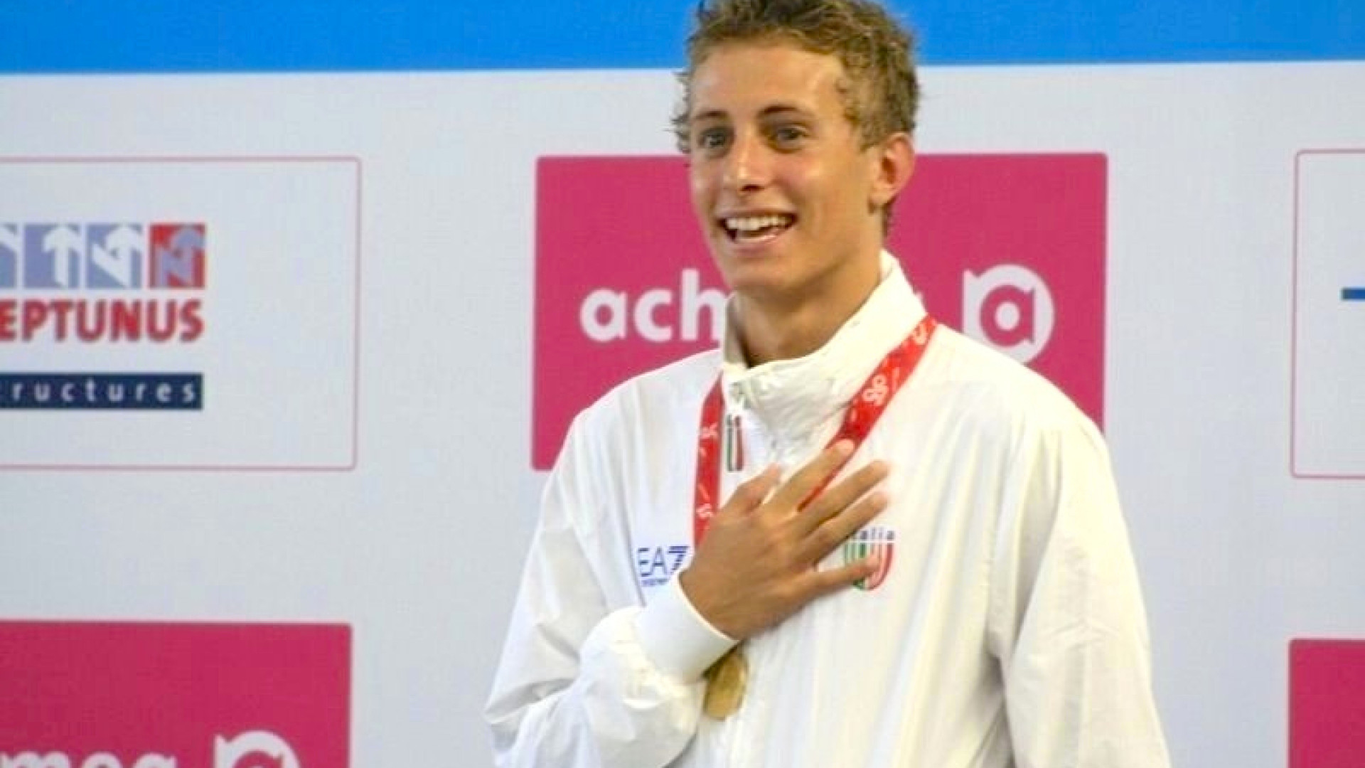 Nuoto: Giacomo Carini con la squadra azzurra alle Olimpiadi Giovanili in Cina