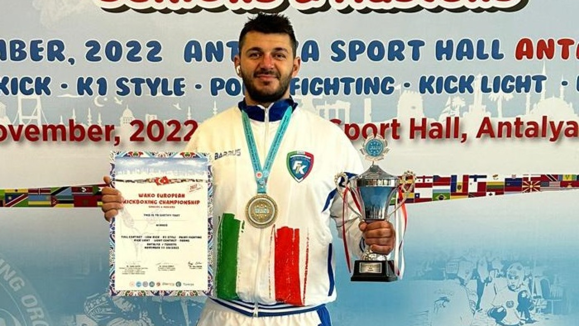 Kickboxing, Ioan Gherasim corona il suo sogno: è campione europeo