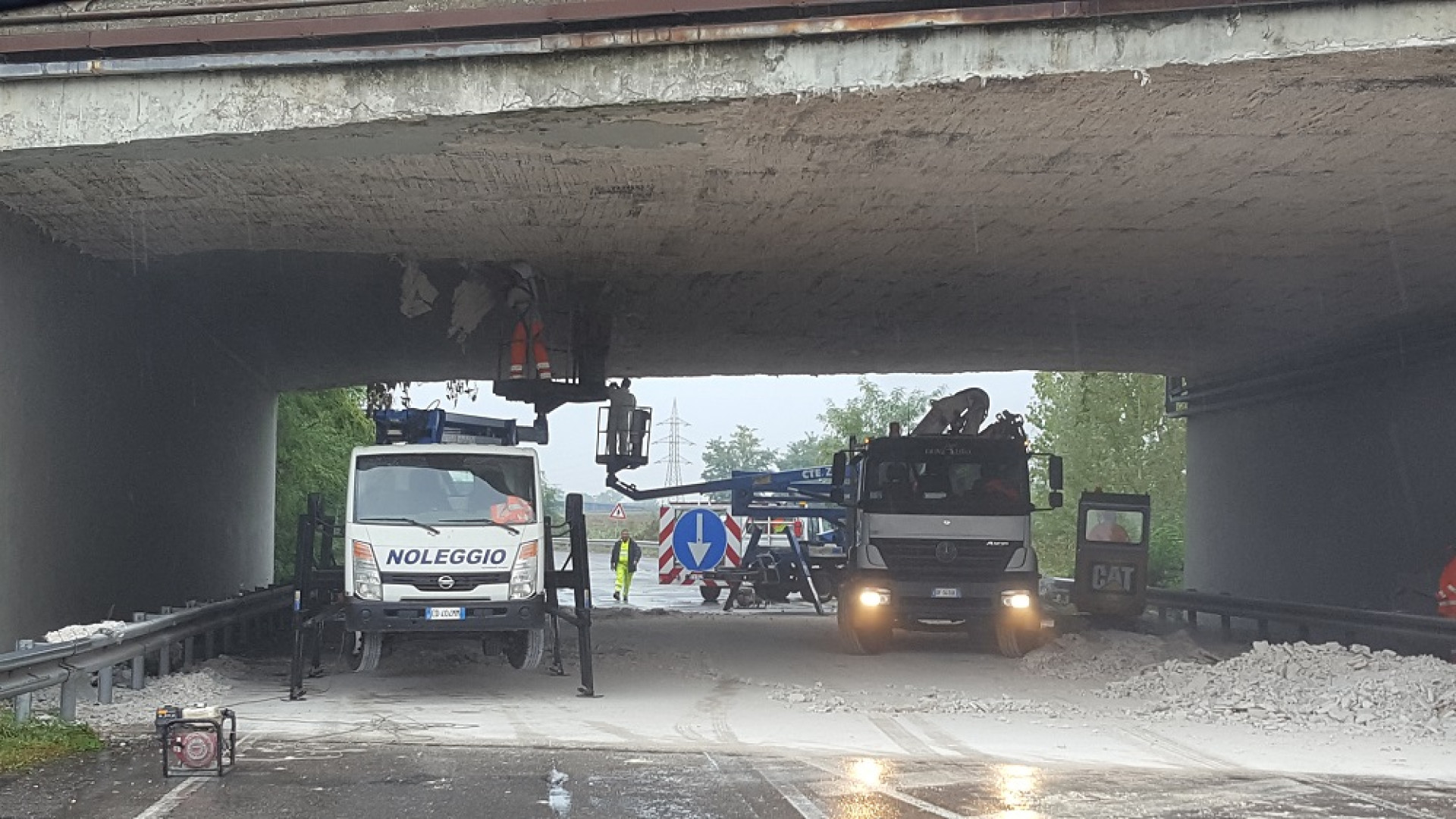 Ponte sull'A21 a Gerbido: partiti questa mattina i lavori di sistemazione