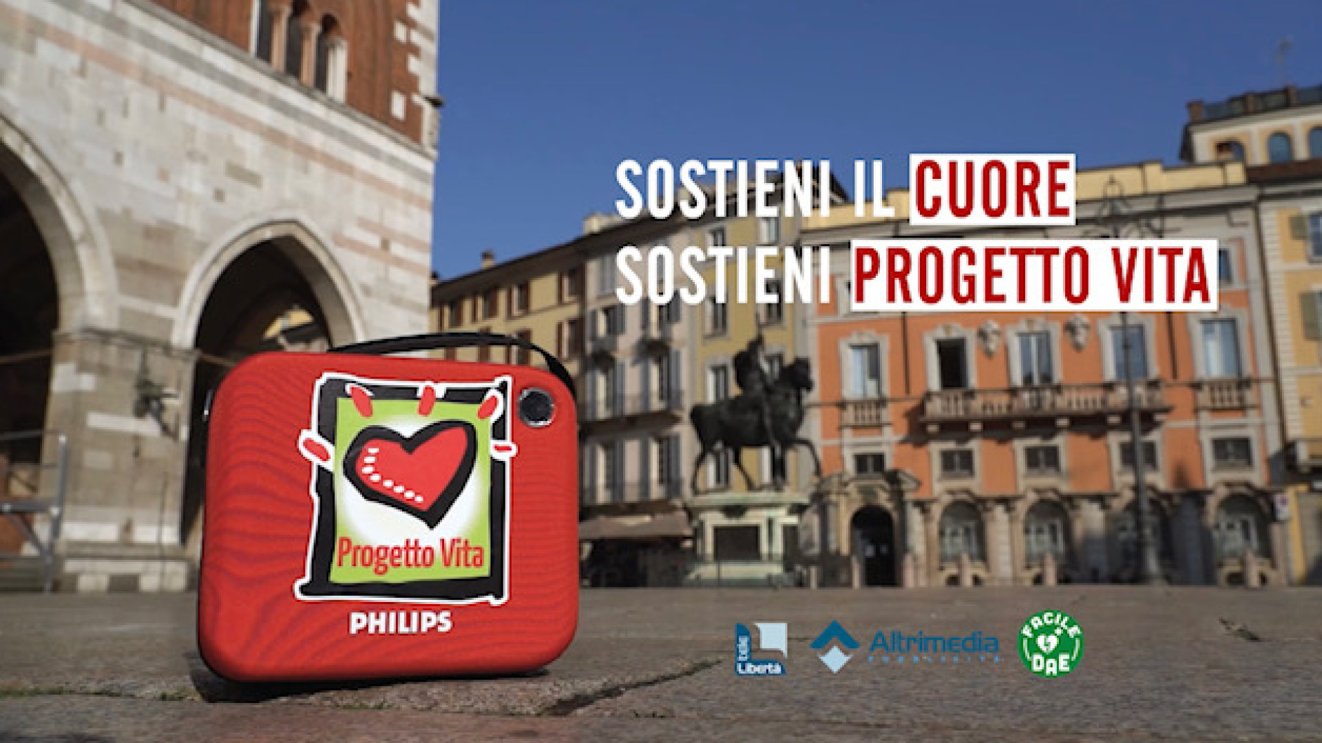 "Quattro minuti per agire". Spot di Telelibertà sull'utilizzo del defibrillatore