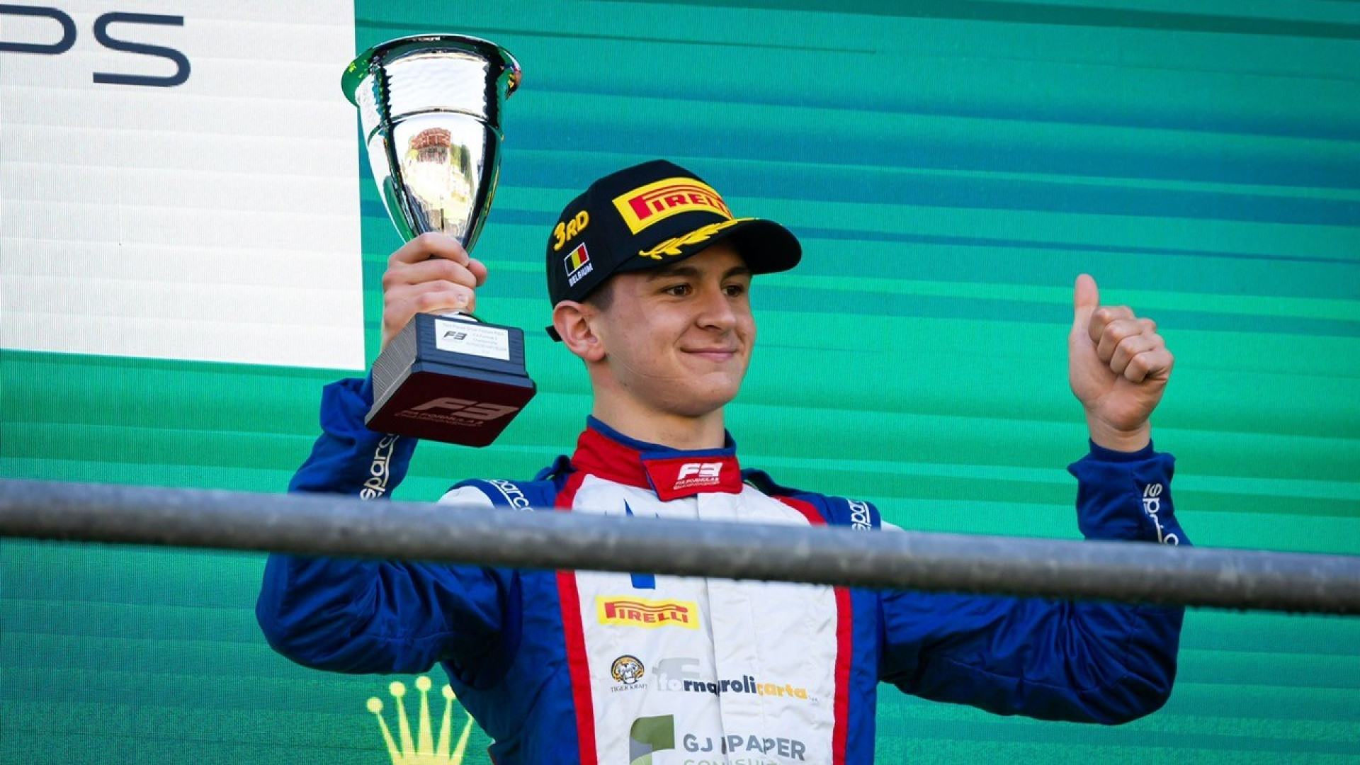 Il piacentino Fornaroli leader della Formula 3 dopo il terzo posto a Spa-Francorchamps