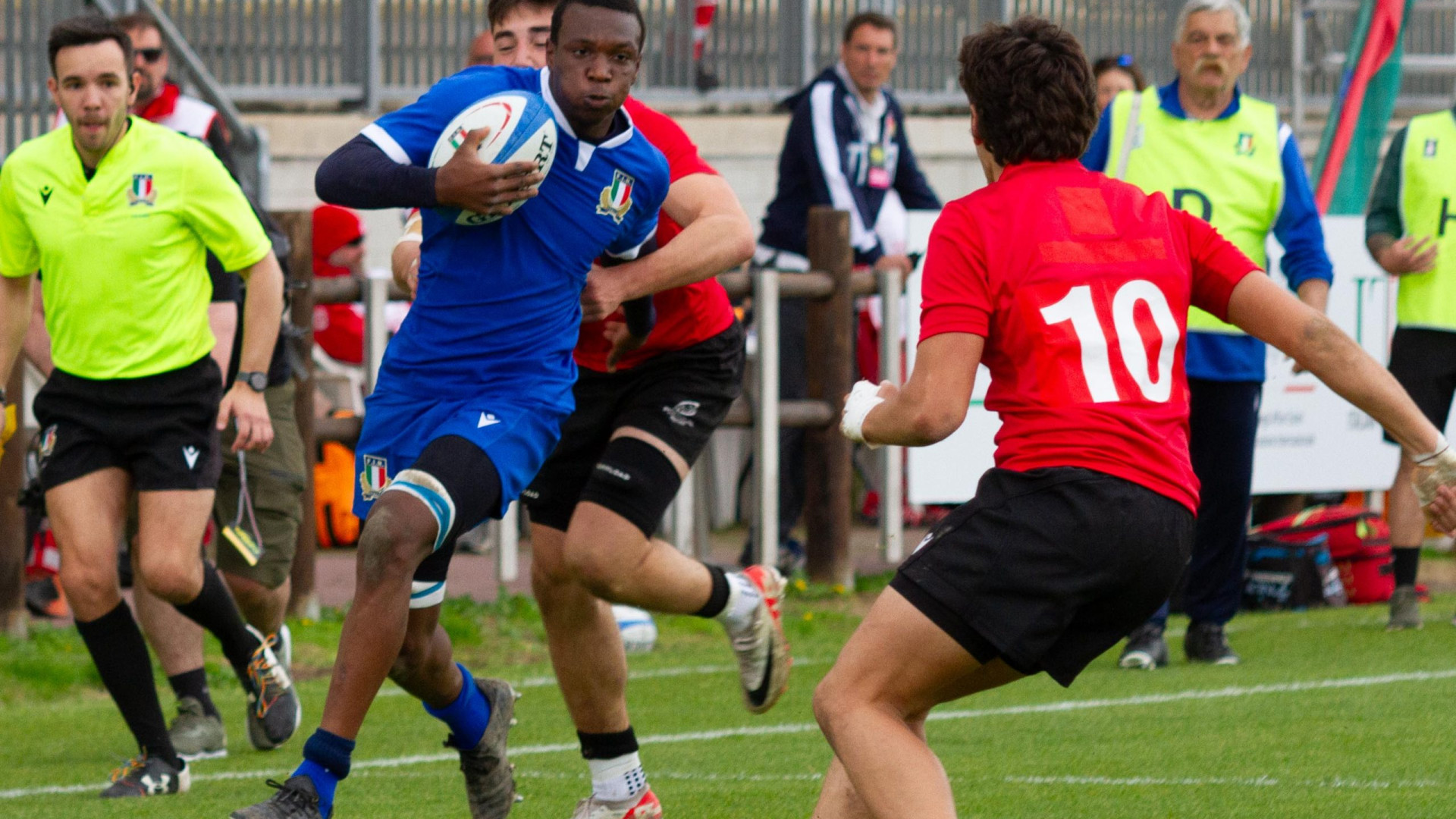 Inza Dene parte titolare |e va in meta con l'Italia U18 contro il Portogallo