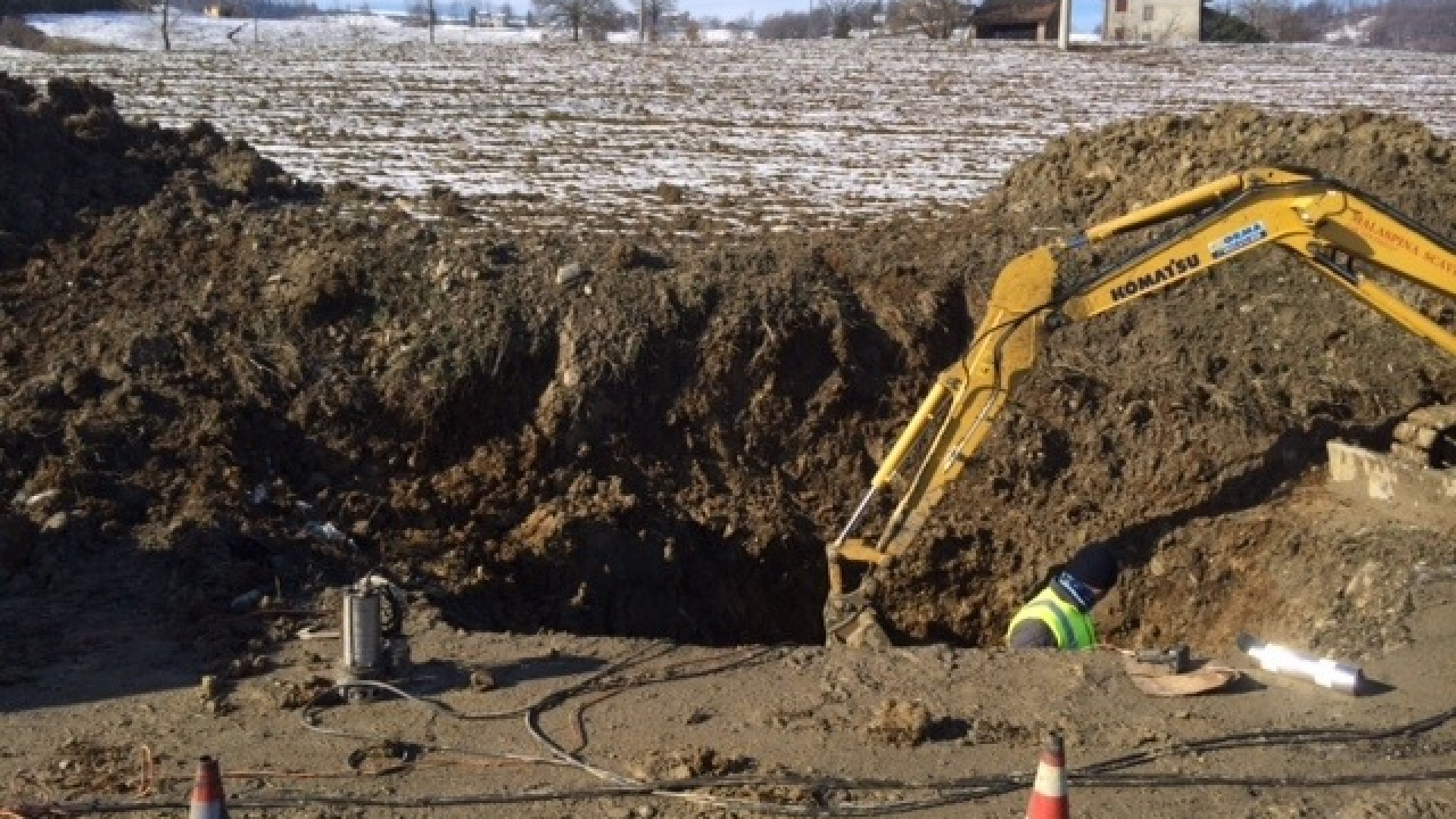 Riaperta la strada tra Statto e Croara dopo la fuga di gas dalle condotte