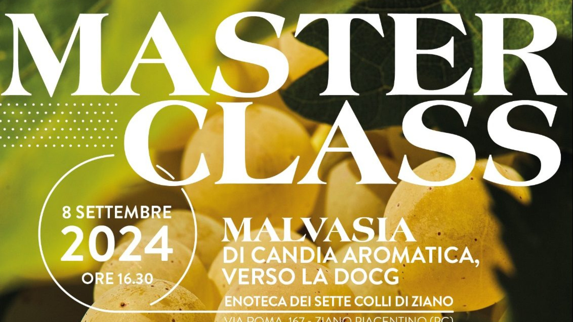 Fine settimana con il Wine fest a Ziano, Malvasia protagonista