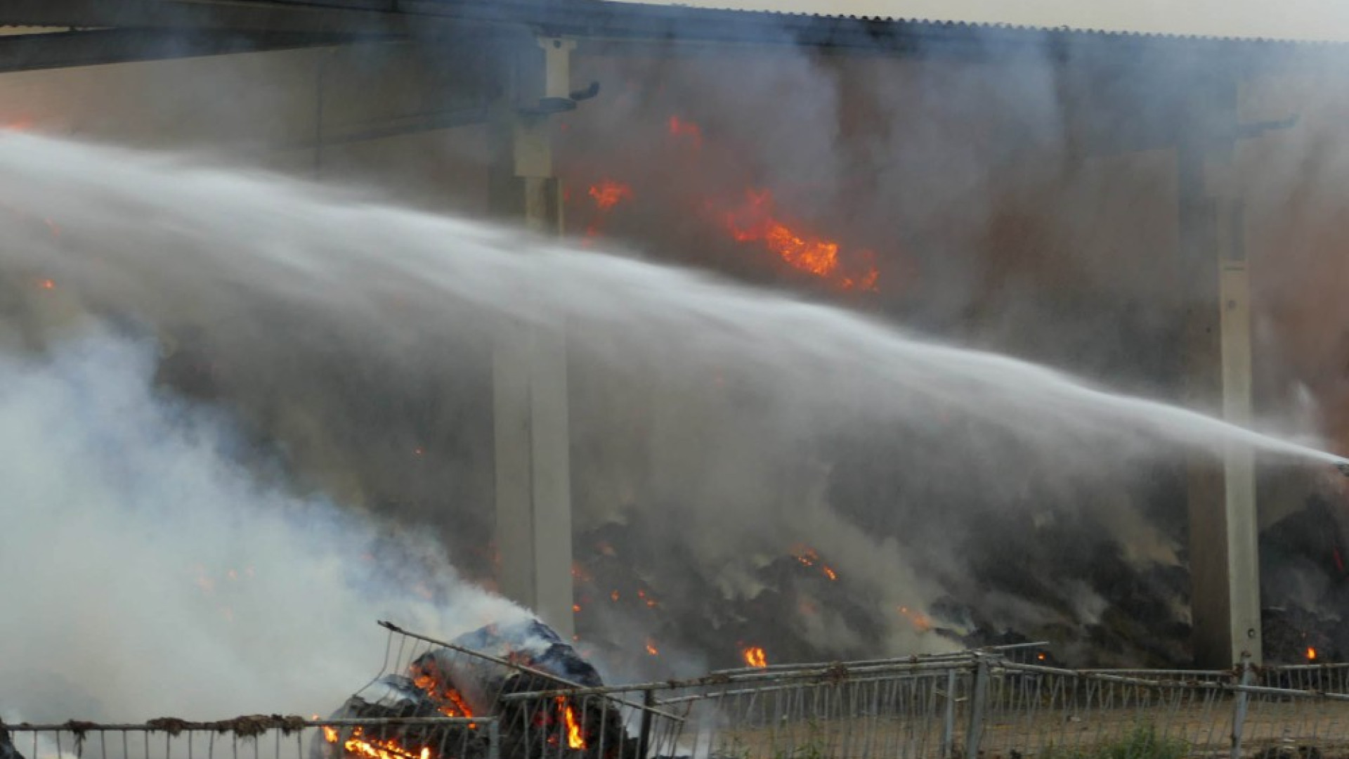 Cascinale in fiamme a Ponte Tidone, paura per gli animali. Danni ingenti