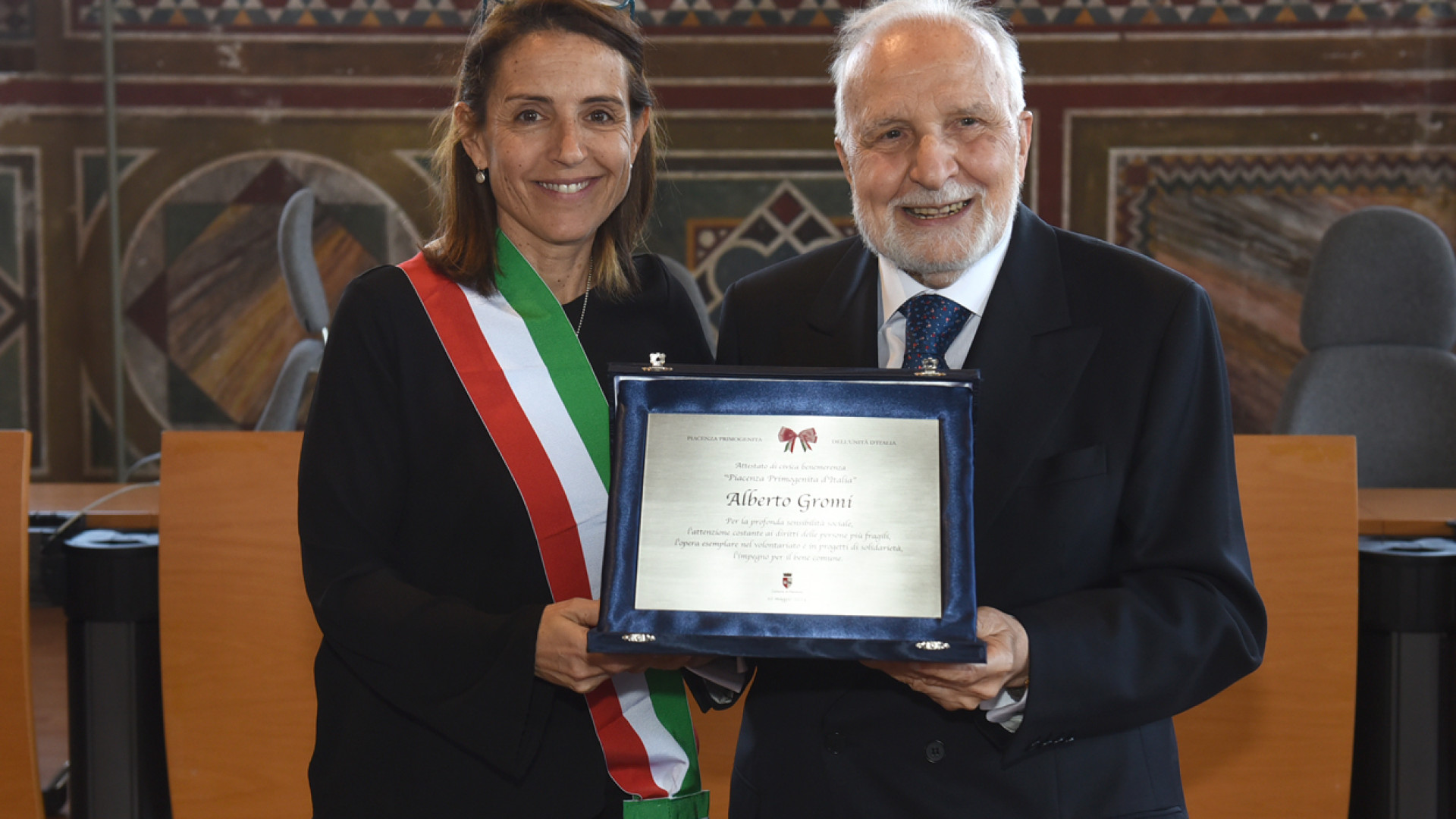 Piacenza premia con la benemerenza civica Alberto Gromi: "Attento ai più fragili"