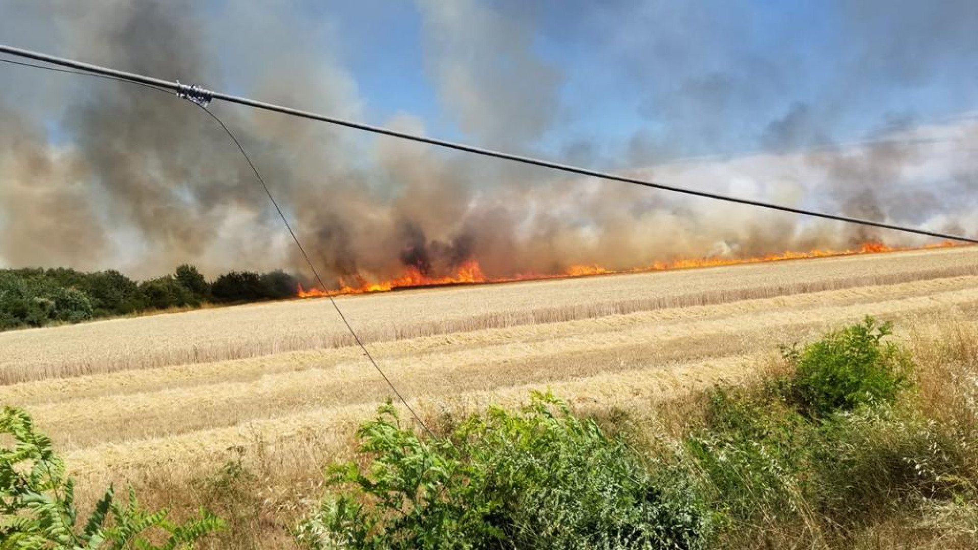 Farnesiana, incendio nell'area del nuovo ospedale. Il progetto non si ferma