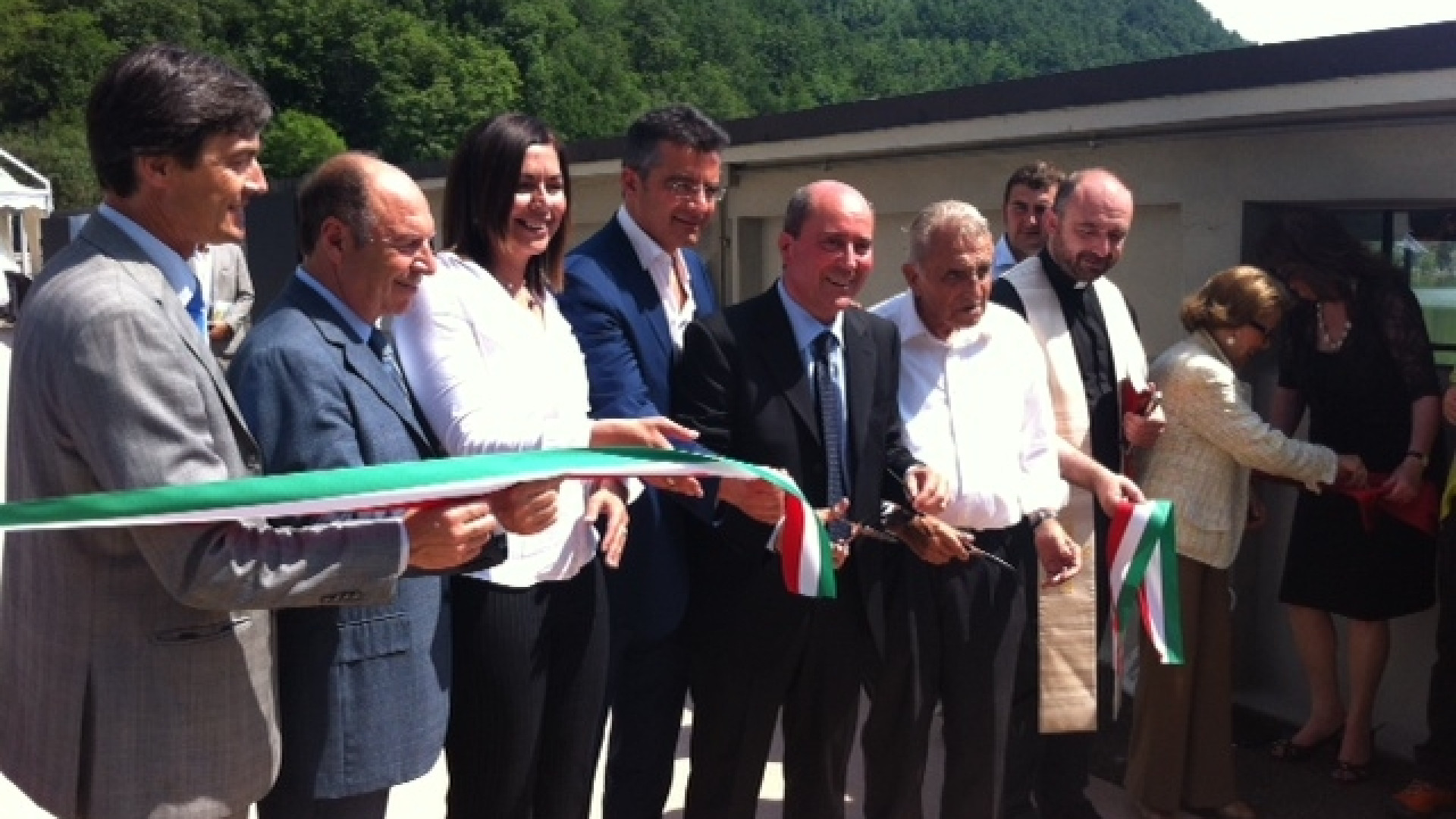 Consorzio di bonifica, inaugurata la canalizzazione Agazzano-Battibò