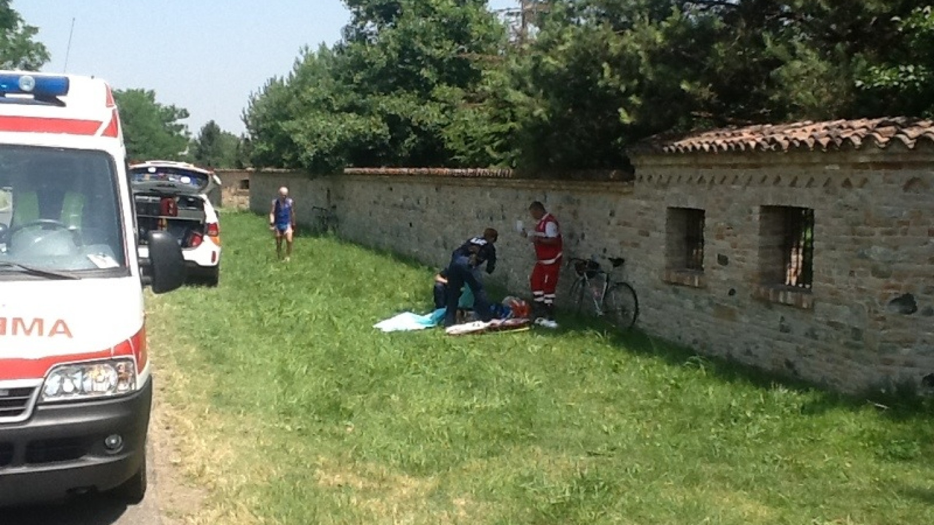 Tuna: un altro ciclista caduto. 70enne trasportato a Parma