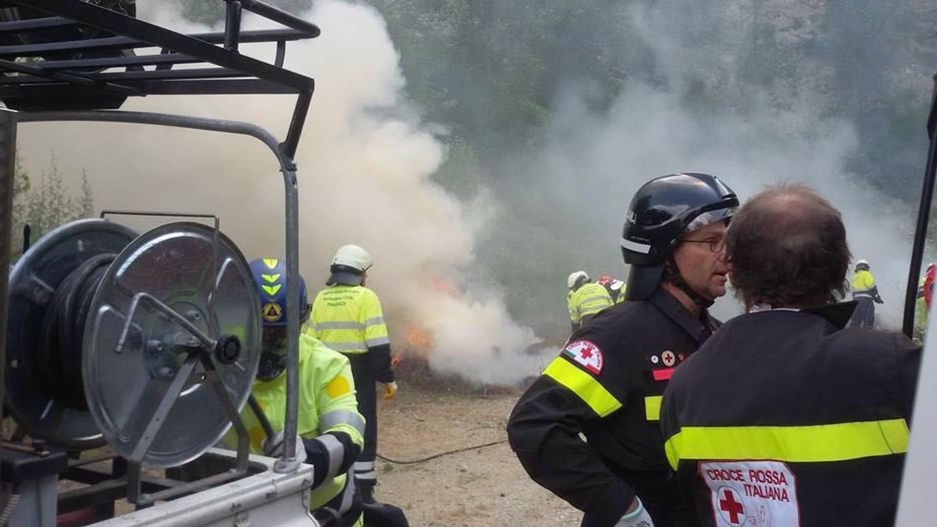 Lotta agli incendi: oltre 50 volontari impegnati in Valtrebbia