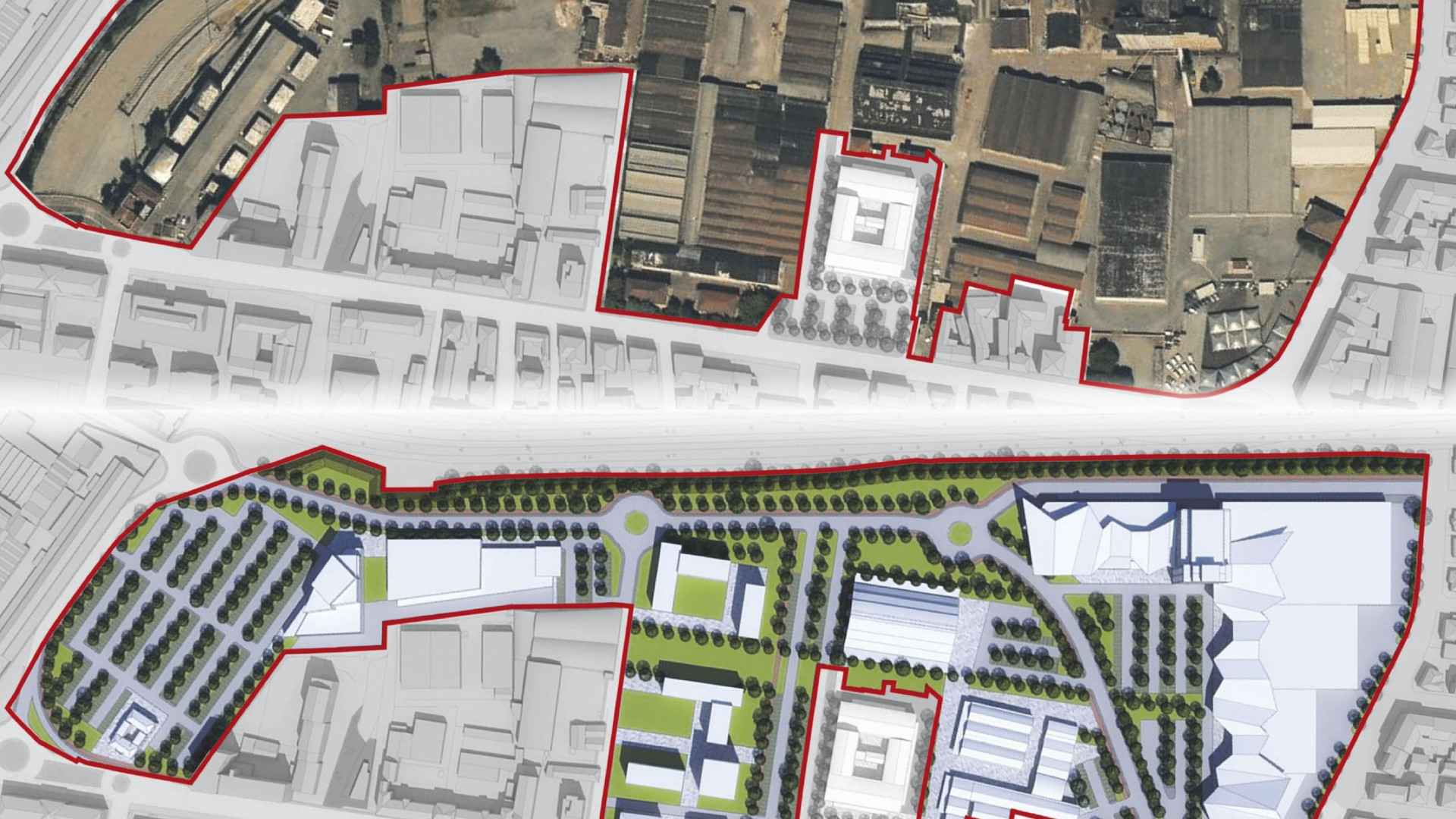 Riqualificazione dell'area del Consorzio: aree verdi, parcheggi e social housing
