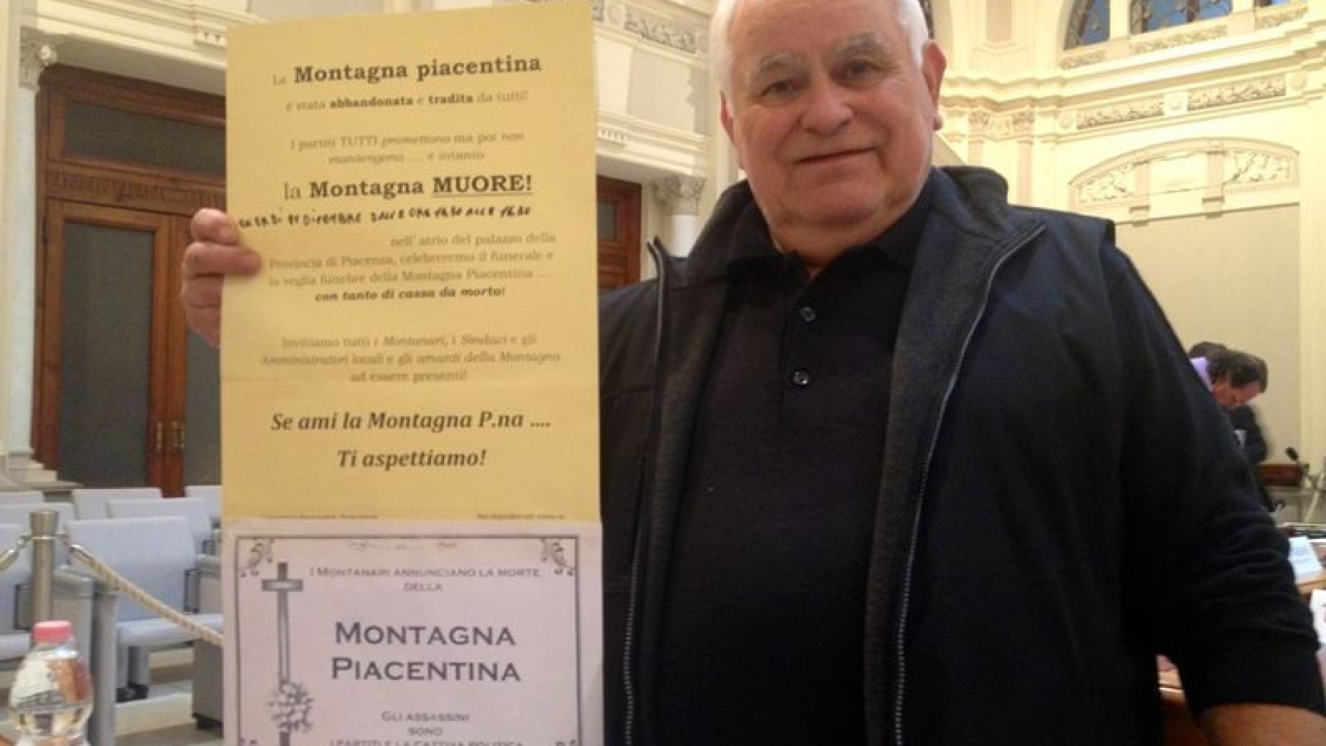 Il consigliere Ferrari annuncia il "funerale" della montagna. Venerdì la protesta