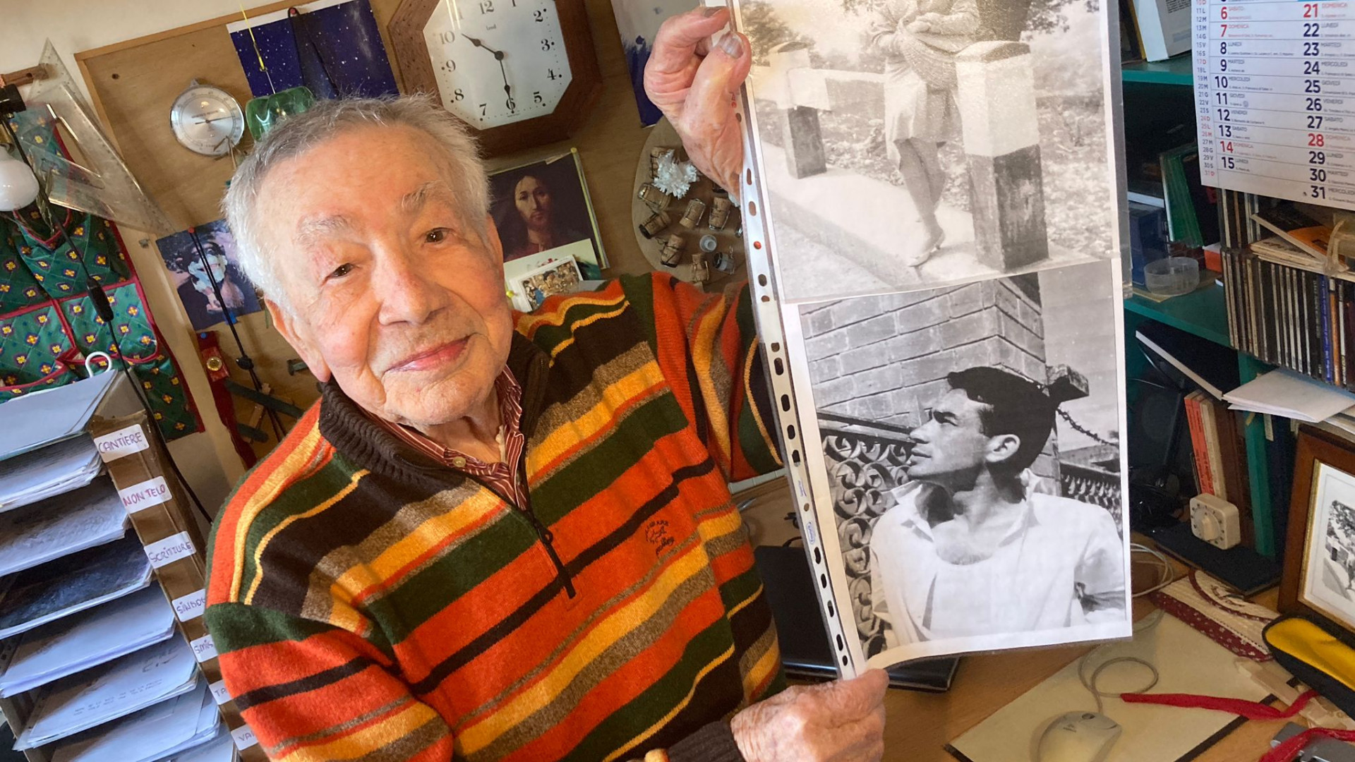 Pietro, 100 anni e un'energia contagiosa: "Studio, guardo i social e costruisco aquiloni"