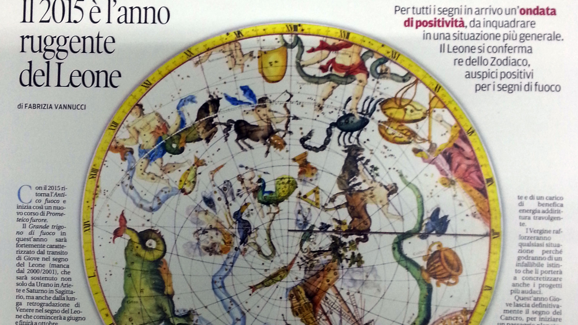 2015 all'insegna della positività: domani speciale Oroscopo con Libertà