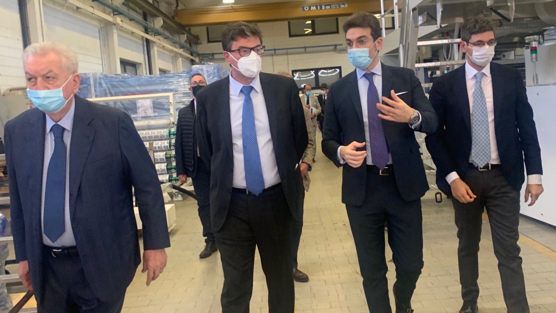 Ministro Giorgetti a Nordmeccanica: "Ripresa, governo e imprenditori uniti"