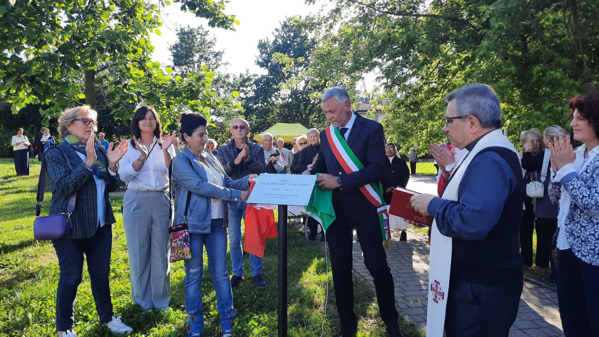 Un parco a Podenzano per il don del "fare bene". "Piero, hai amato noi e il paese"
