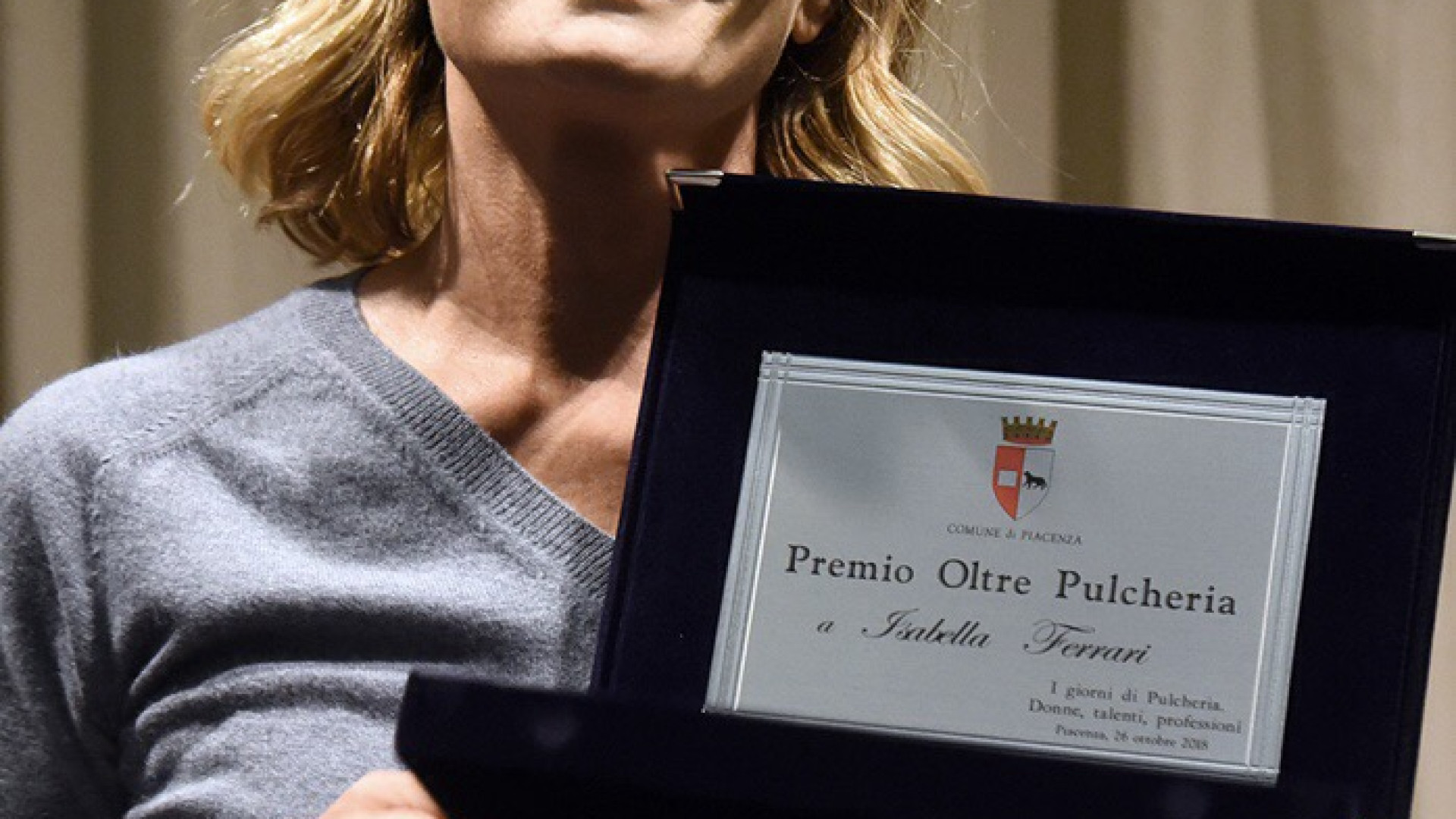 Oltre Pulcheria 2018, premiata Isabella Ferrari: "Dedicato alle donne vere"
