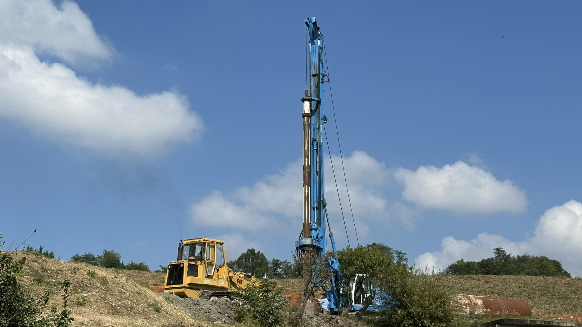 Cella di Bobbiano, trivelle in azione per realizzare| i pozzi anti-frana