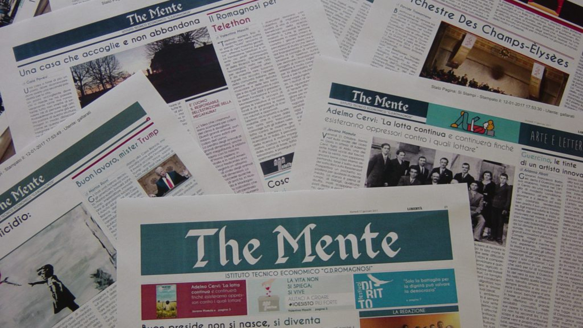 "The Mente", oggi con Libertà l'inserto di otto pagine degli studenti del Romagnosi