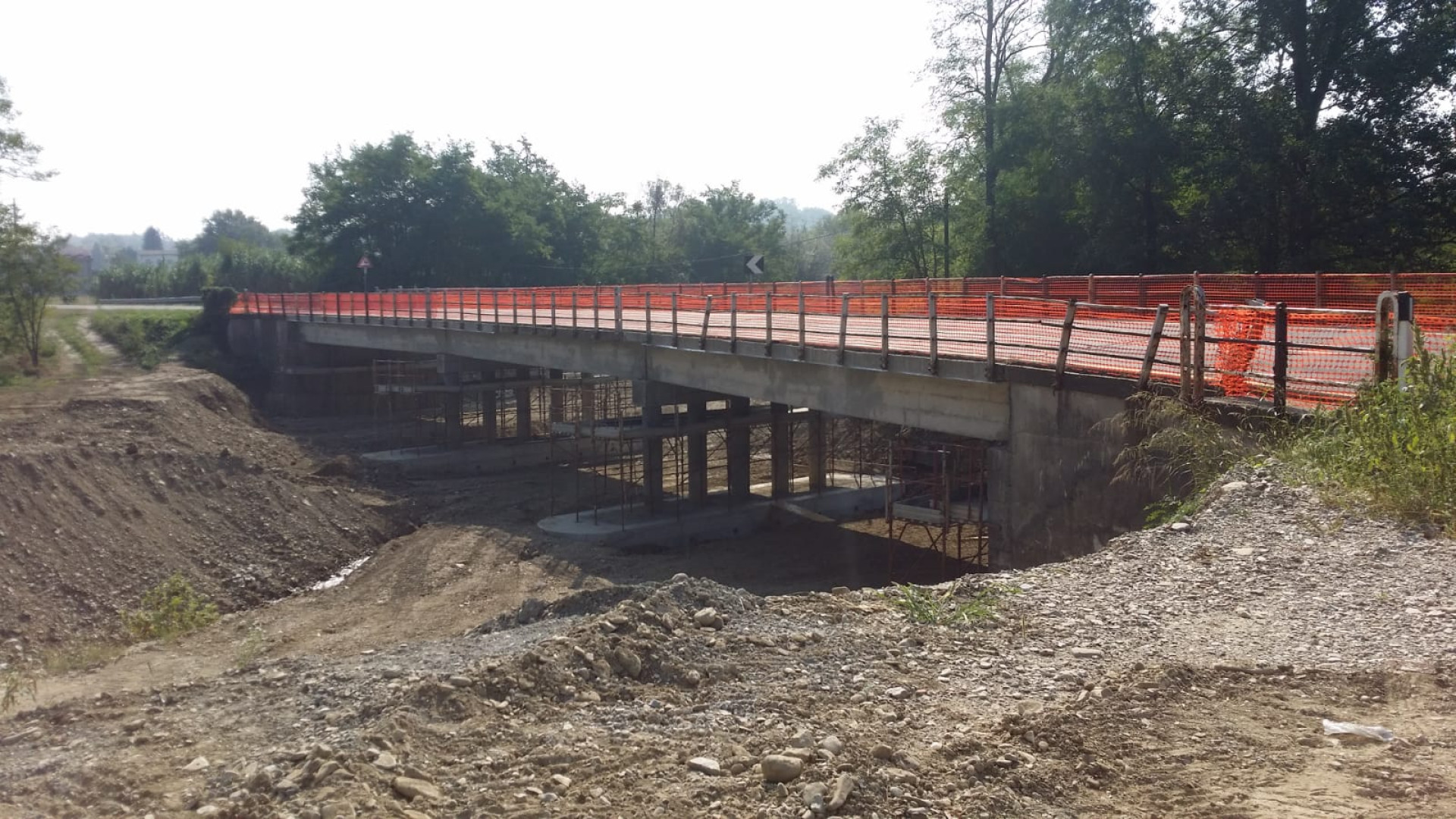 Ponte sul Chiavenna e strada provinciale 47, lavori al termine