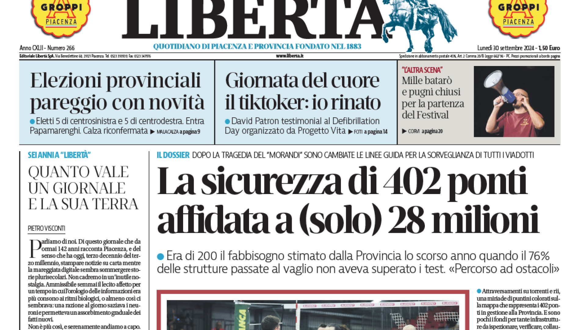 "Quanto vale un giornale e la sua terra": l'editoriale di Pietro Visconti