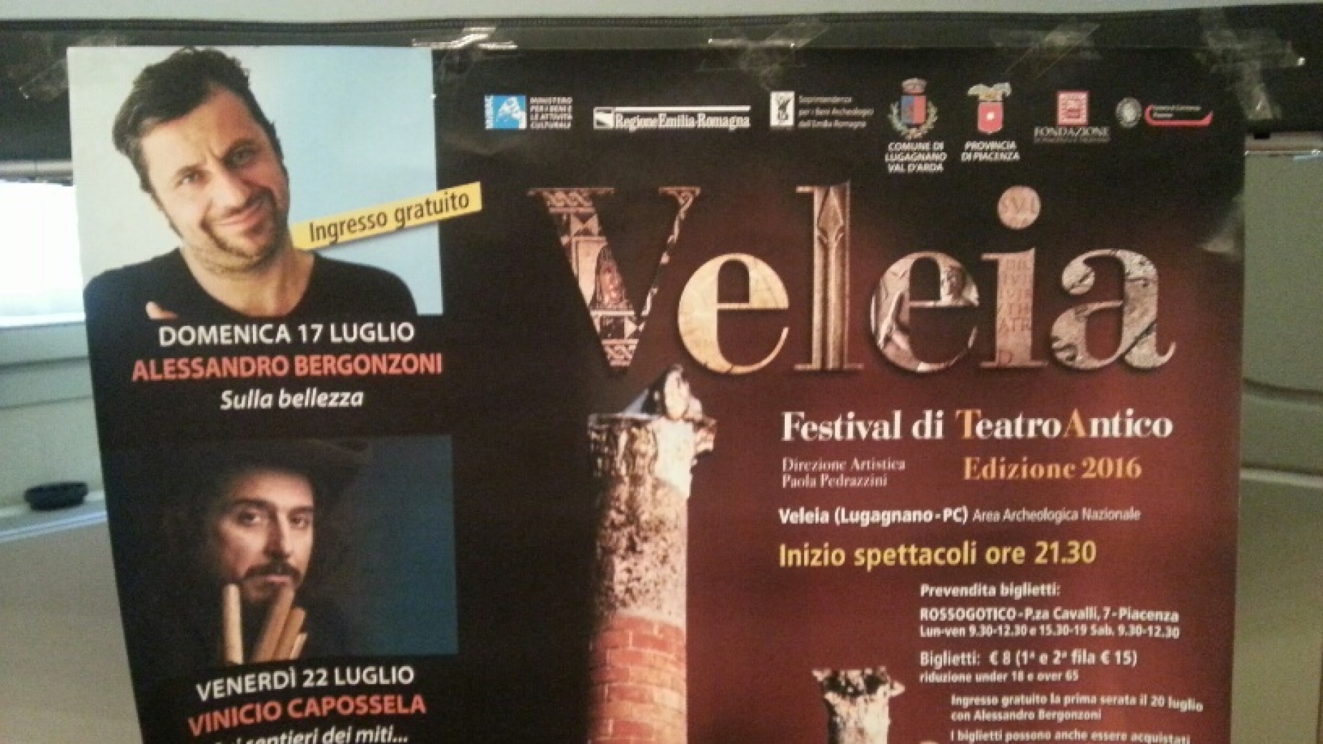 Capossela e Morante sul palco a Veleia. Il Festival di teatro antico al via il 17 luglio