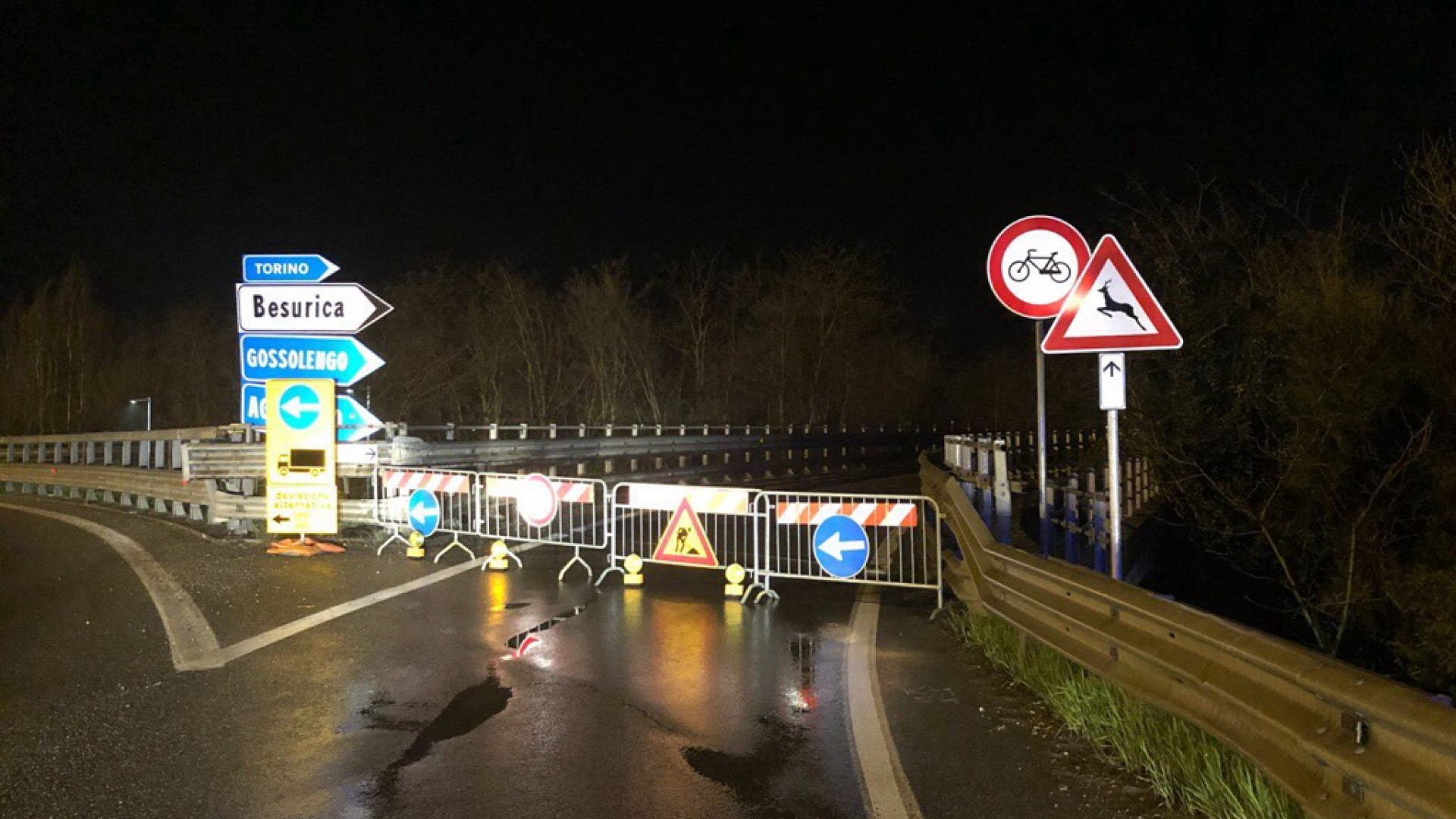 Nuove lampade alla galleria di Montecucco, chiusura tutte le notti