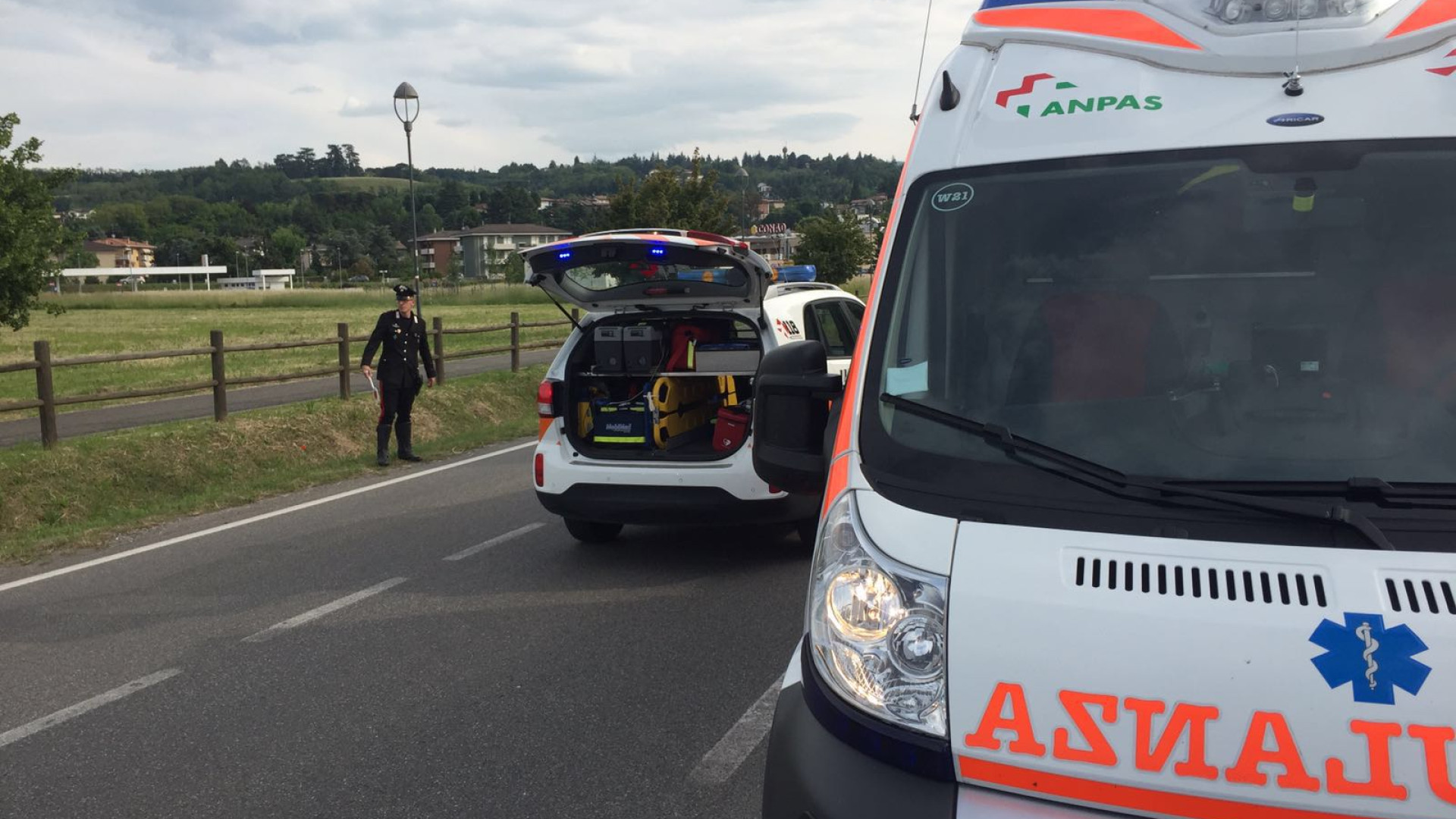 Rivergaro, bambino cade dalla bici e sbatte la testa. Ricoverato a Parma