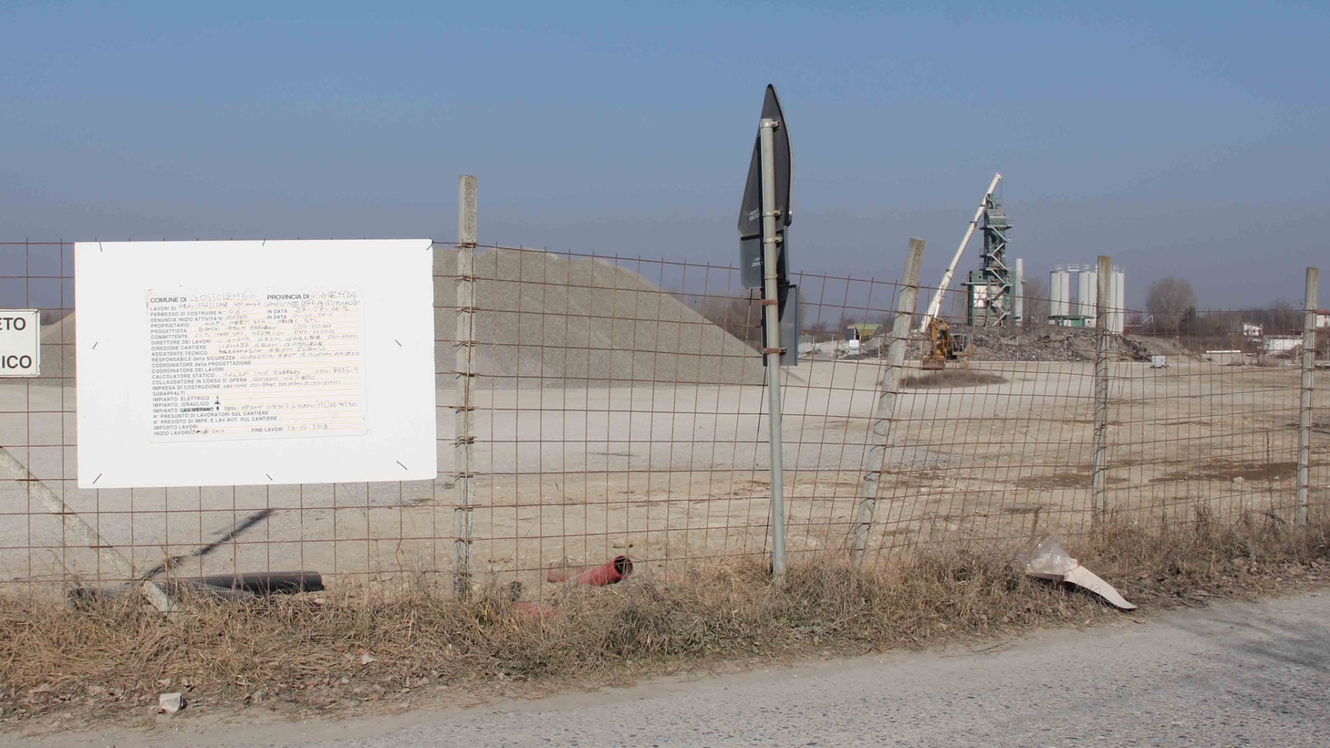 Gossolengo, impianto produzione di bitume: lavori in corso