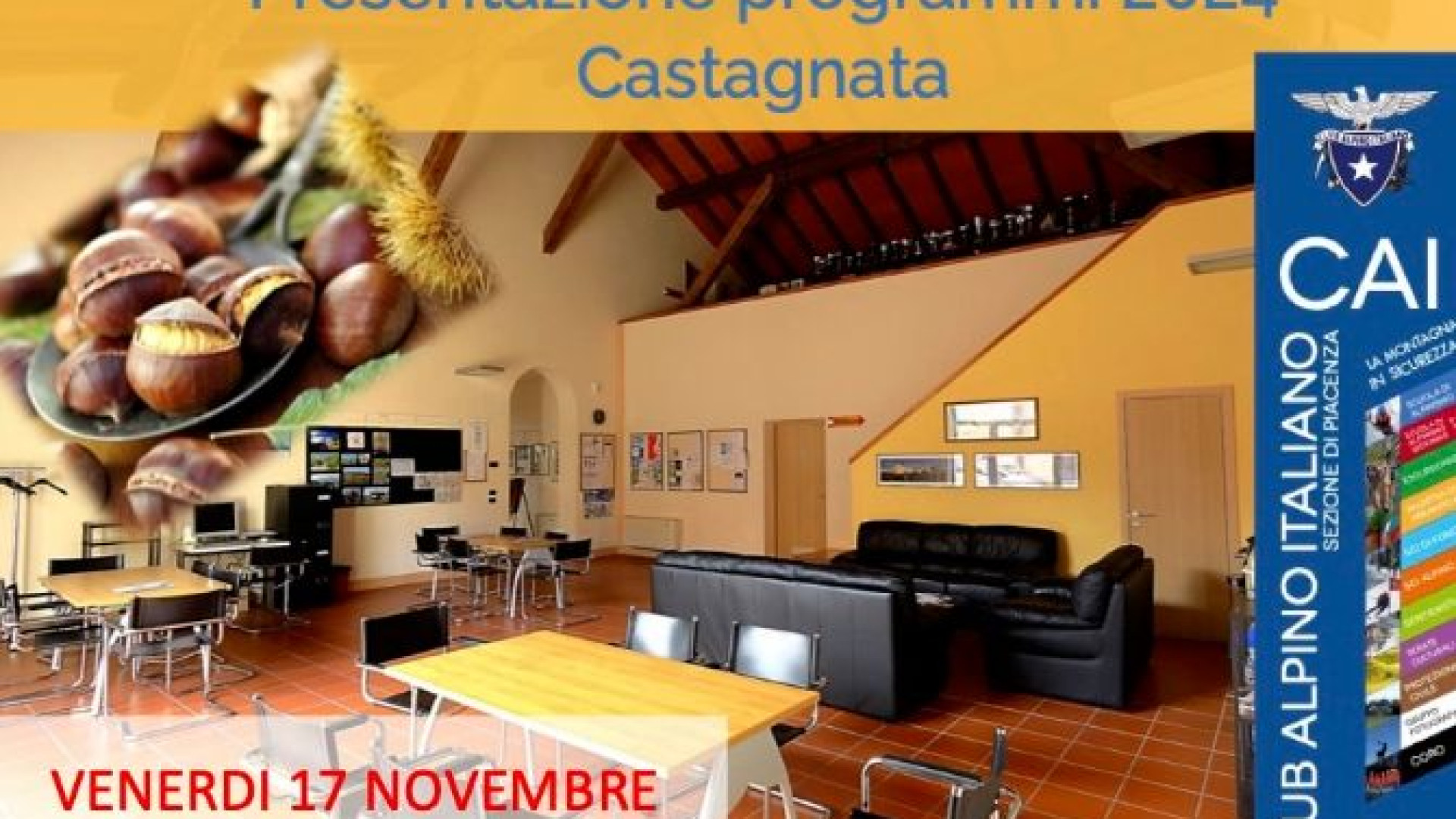 Programmi 2024 e castagnata: domani sera appuntamento al Cai