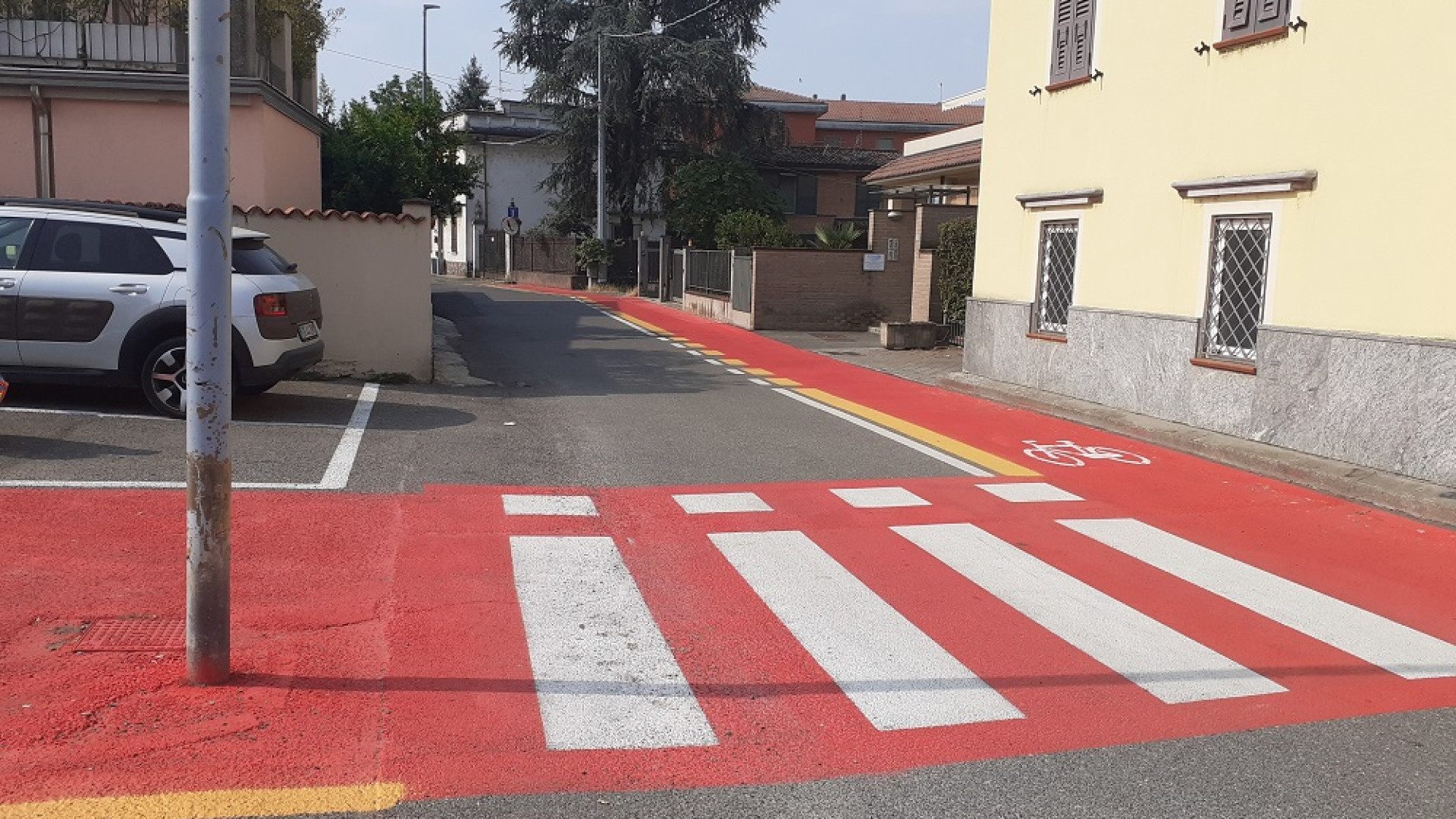 San Nicolò, ripristinati i percorsi ciclabili: "Nuovo tracciato con pista più sicura"