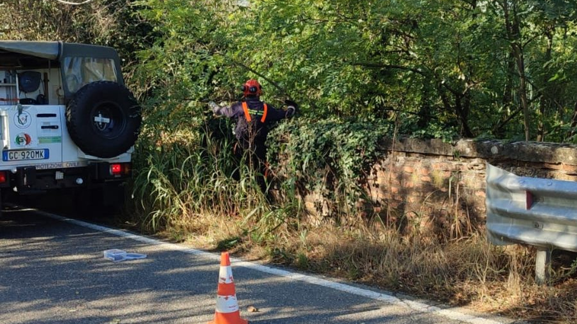 Carpaneto, Protezione civile al lavoro per pulizia di alvei e argini dei torrenti