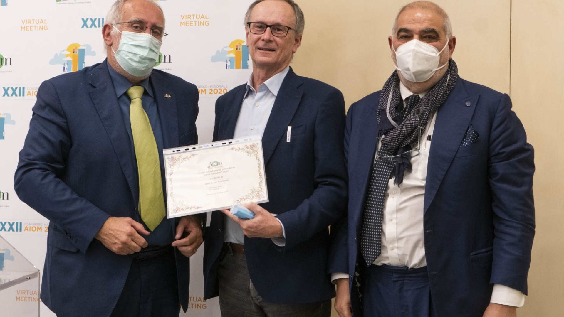 "Impegno contro il Covid", associazione italiana di oncologia premia Cavanna