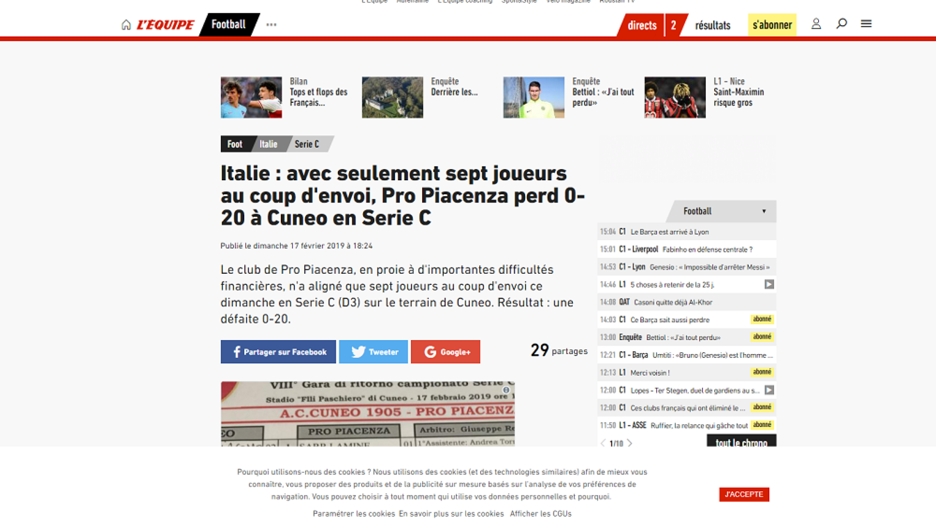 Il 20-0 fa il giro del mondo. Il sindaco Barbieri: "Triste vedervi associata la nostra città"