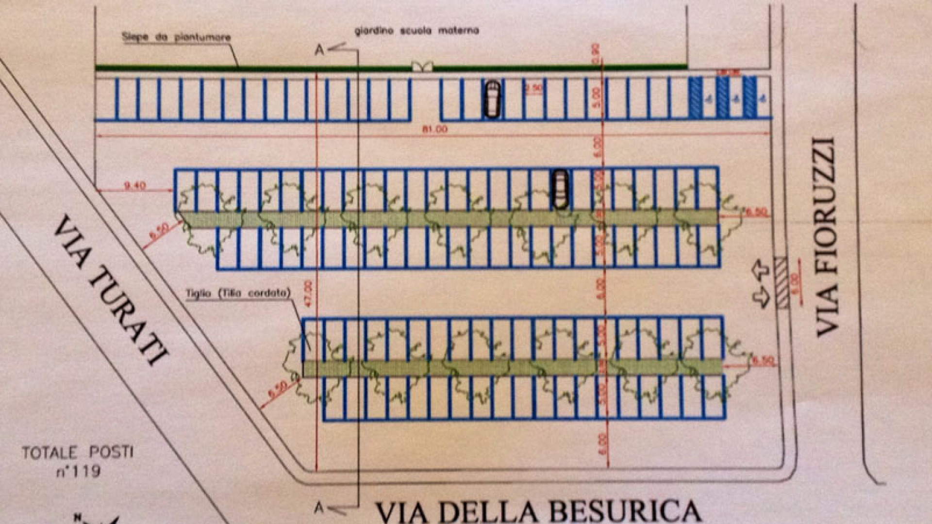 Parcheggi: 250 nuovi posti in zona ospedale e 120 alla Besurica