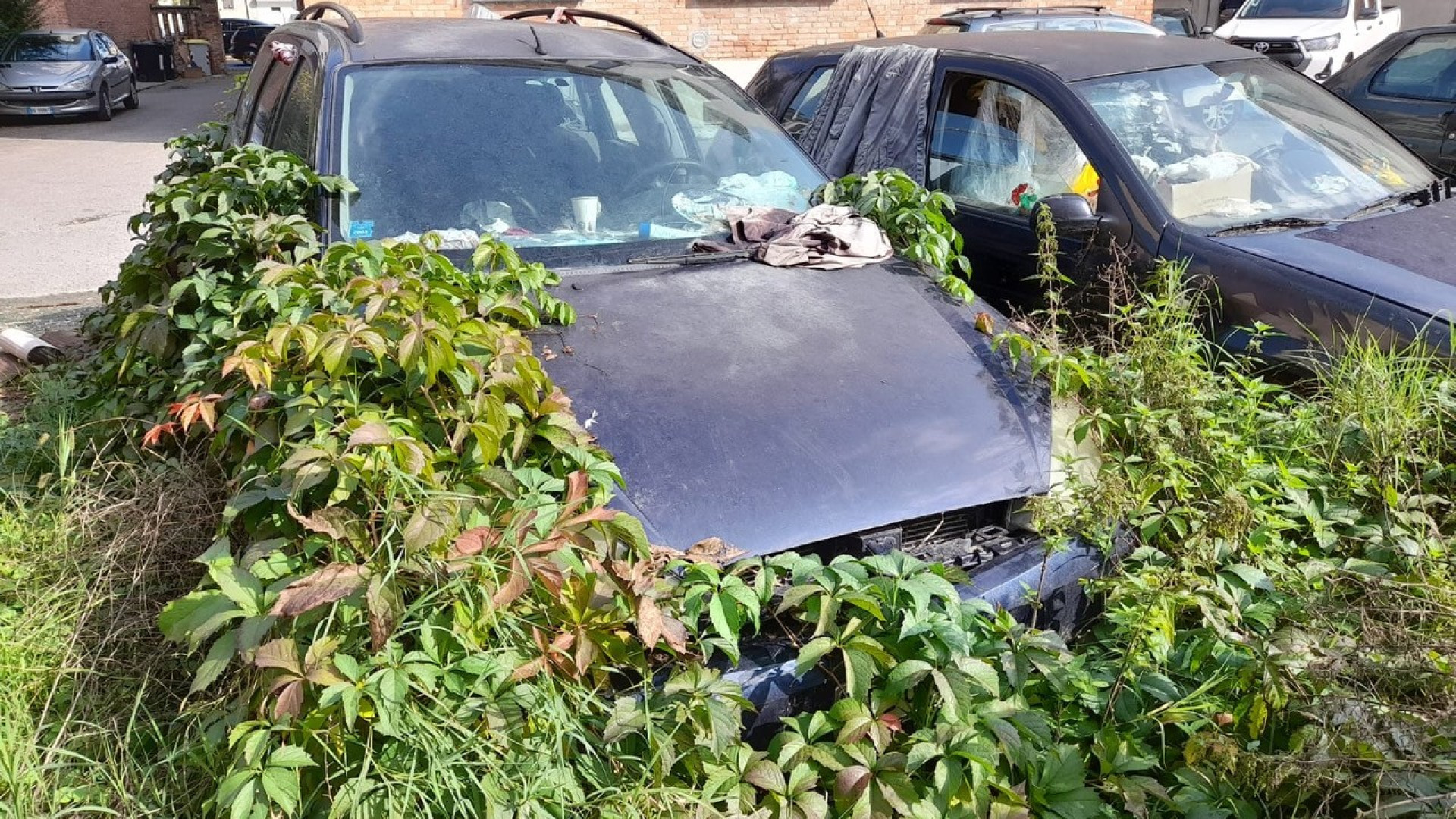 Cimitero di auto alle case popolari di Fiorenzuola: a breve le prime rimozioni