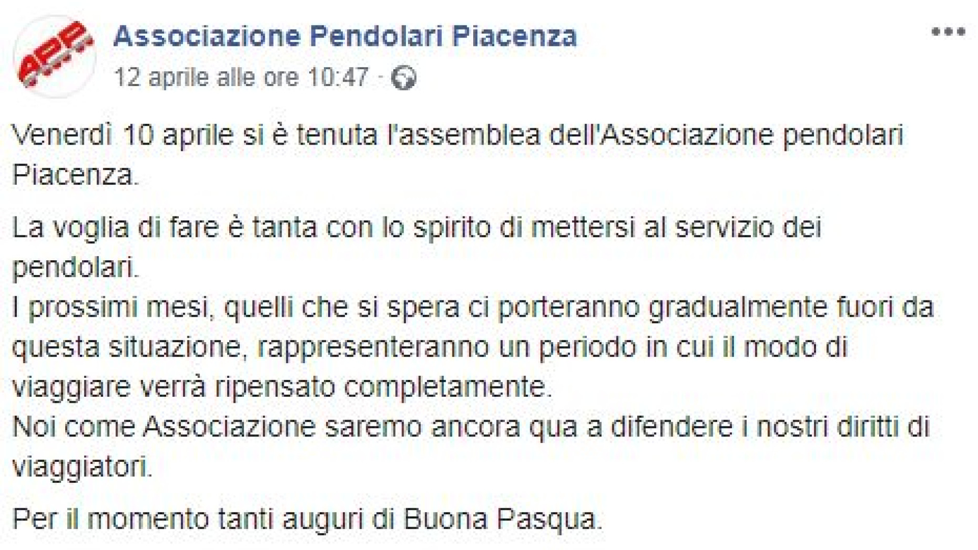 Associazione pendolari: "Nuove formule per gli abbonamenti post emergenza"