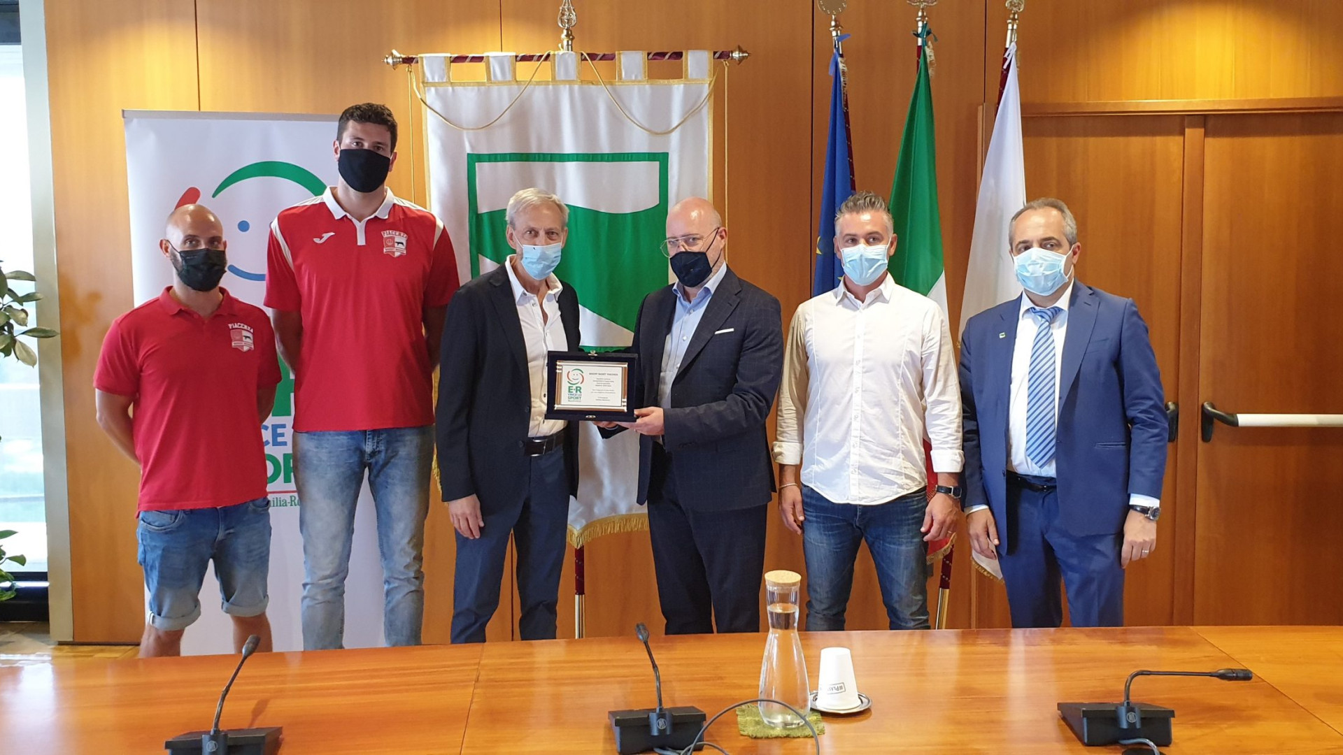 "Stagione indimenticabile": Bonaccini premia la Bakery Basket Piacenza