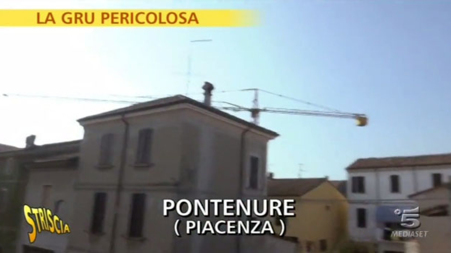 "Gru pericolosa": Capitan Ventosa di Striscia la Notizia a Pontenure