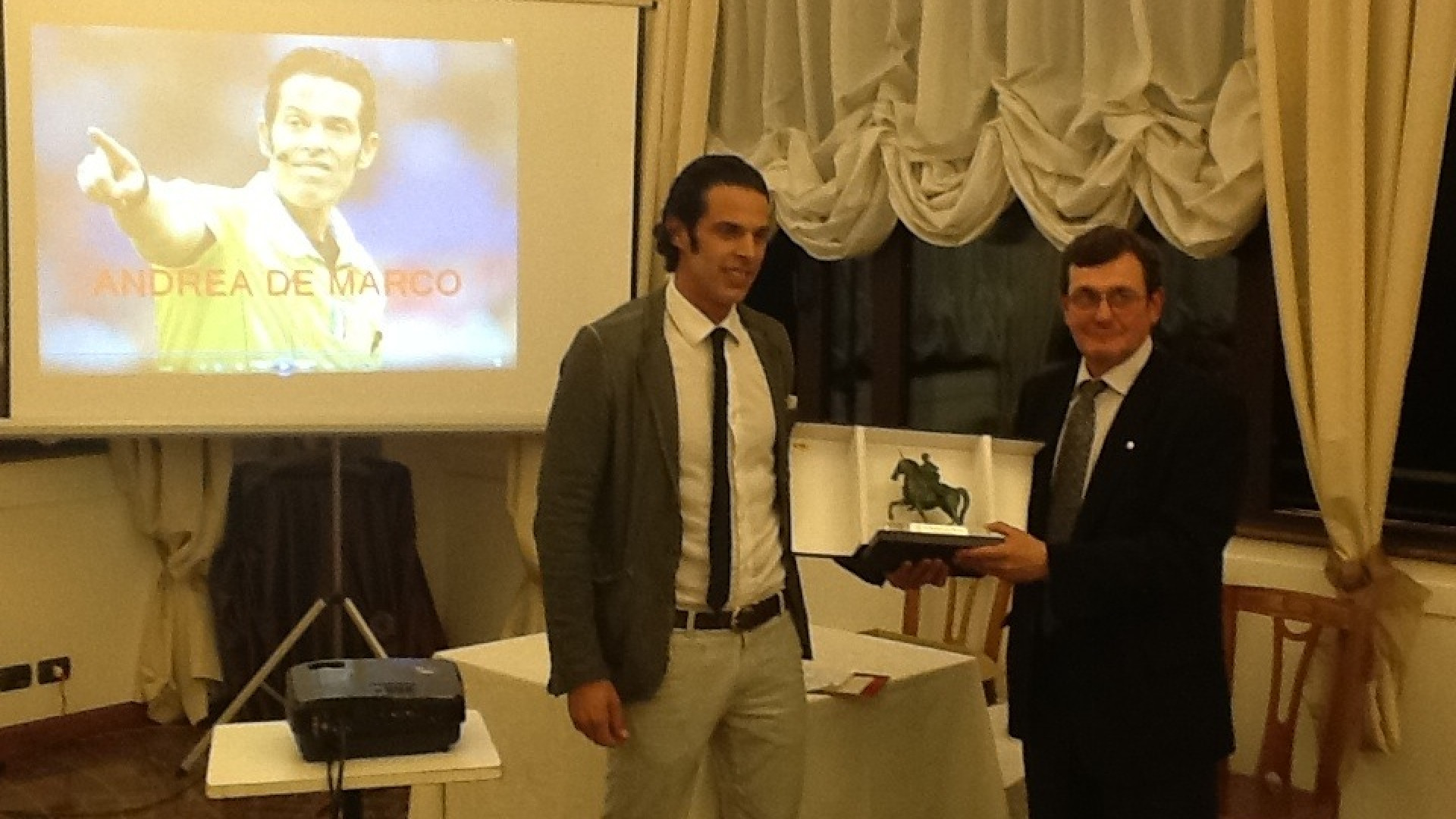 L'internazionale De Marco ospite d'onore degli arbitri piacentini