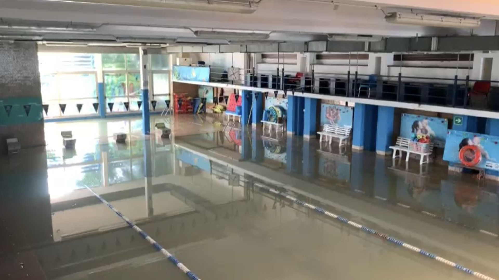 Piscina della Nino allagata dal Po, Molinaroli: "Sono ottimista, poteva andare peggio"
